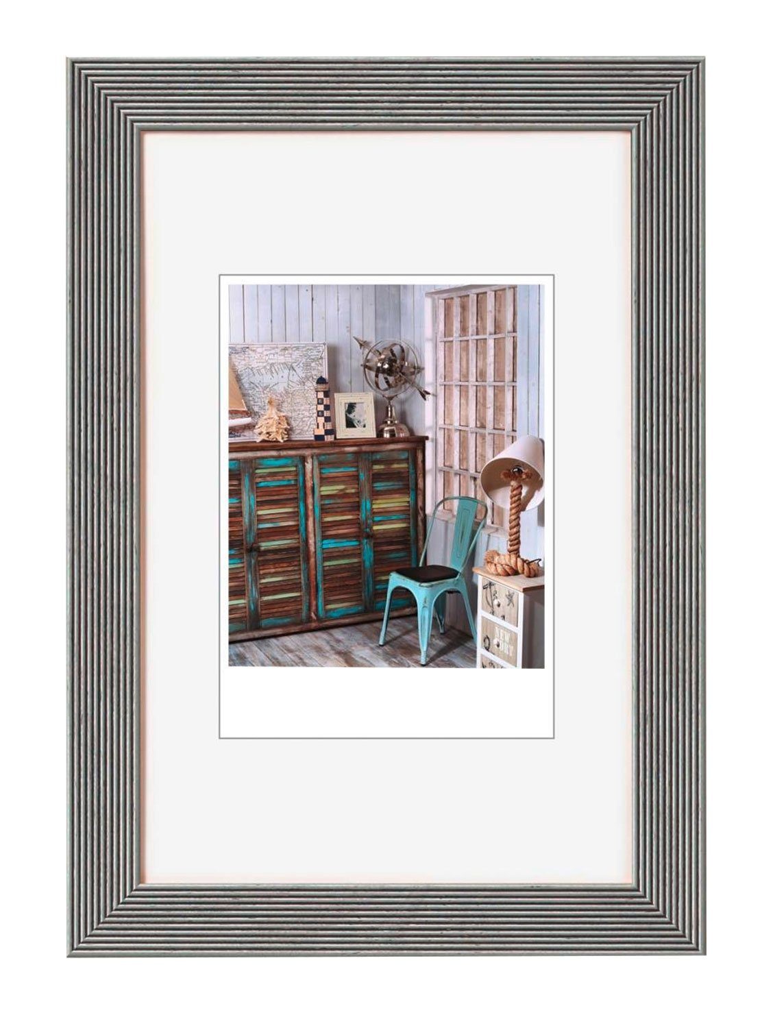 Walther Design Рамки GRADO, Holz, Silbergrau, 7 x 10 cm, 10 x 15 cm, (1 St)