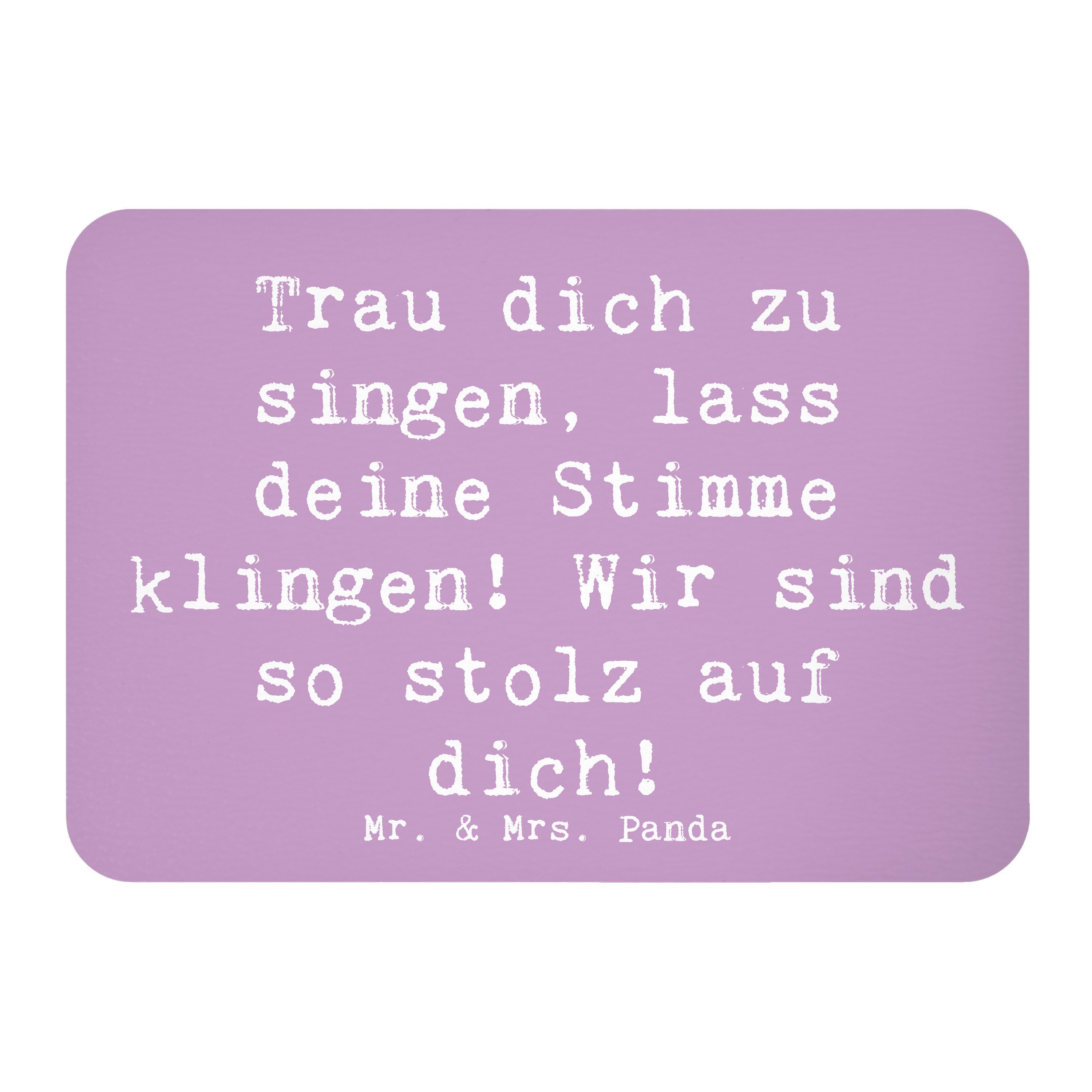 Magnet Spruch Vokale und musikalische Auftritte meistern - Lavendeltraum - G