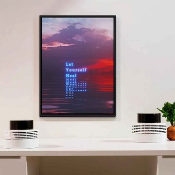 DOTCOMCANVAS® Leinwandbild With Time, Leinwandbild With Time KI AI generiert digitale Kunst Wandbild