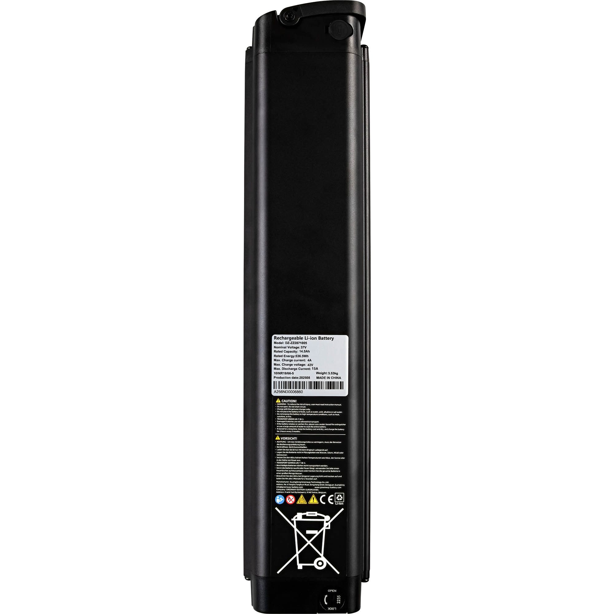 Greenway Battery DZ-ZZ2871005 E-Bike Akku 14500 mAh (36 V, 3 St)