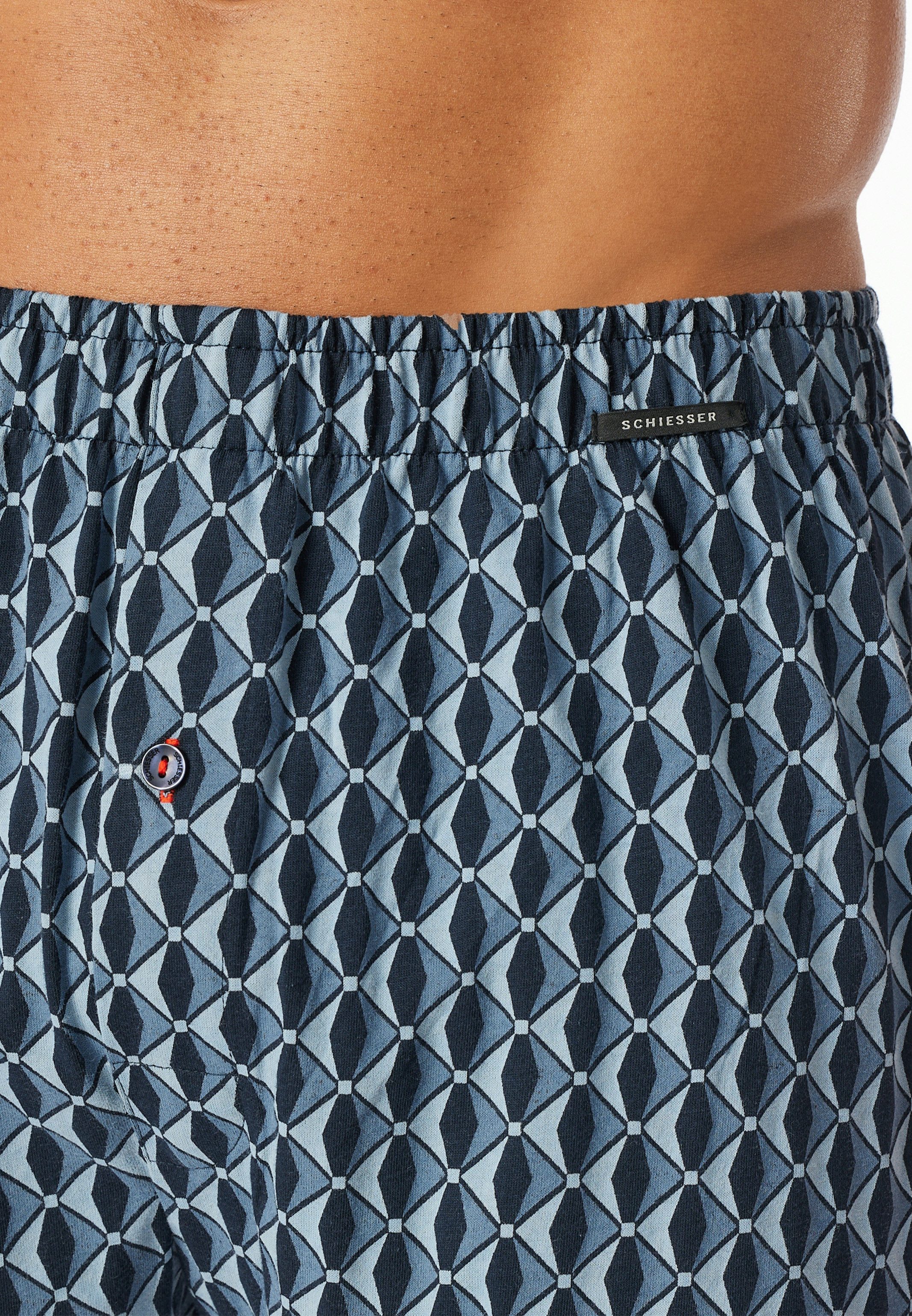 Schiesser Boxershorts 4er Pack Singel-Jersey (Spar-Set, 4-St) Boxershorts - Baumwolle - mit Eingriff - Atmungsaktiv