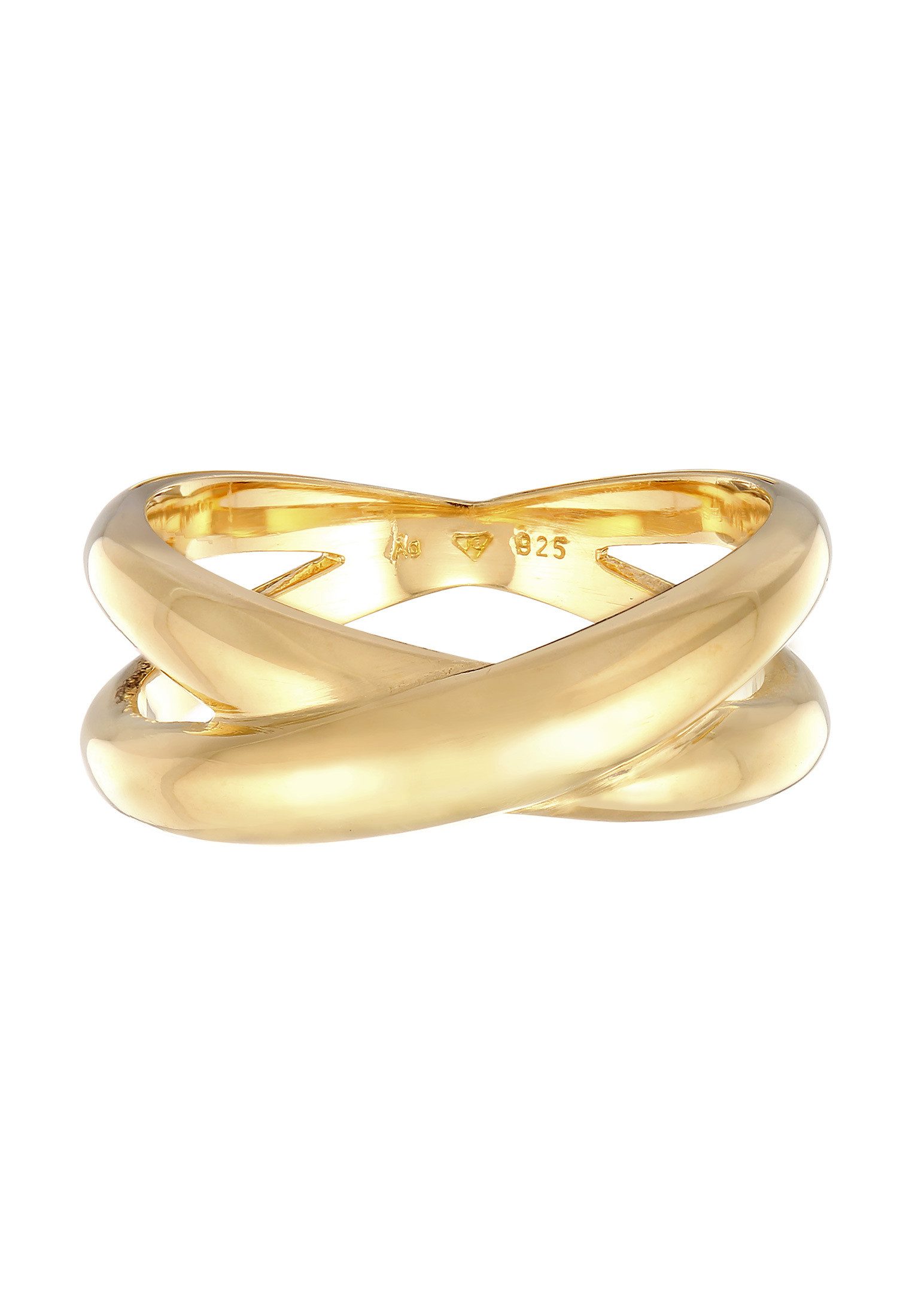 Elli Fingerring X Wickelring Kreuz 925 Silber, Twisted günstig online kaufen