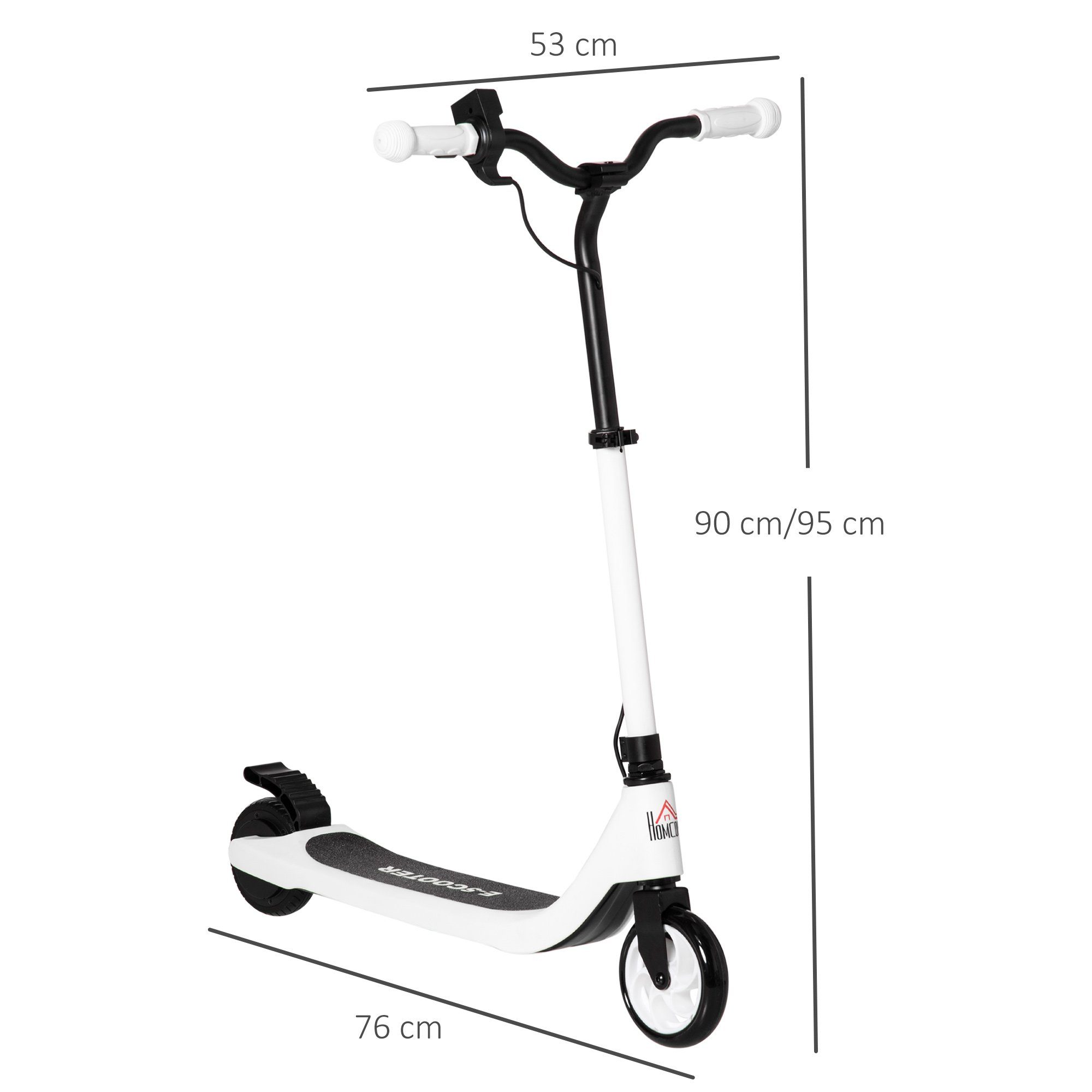 HOMCOM E-Scooter 6 km Reichweite, 76 x 53 x 95cm, inkl. Akku und Ladegerät