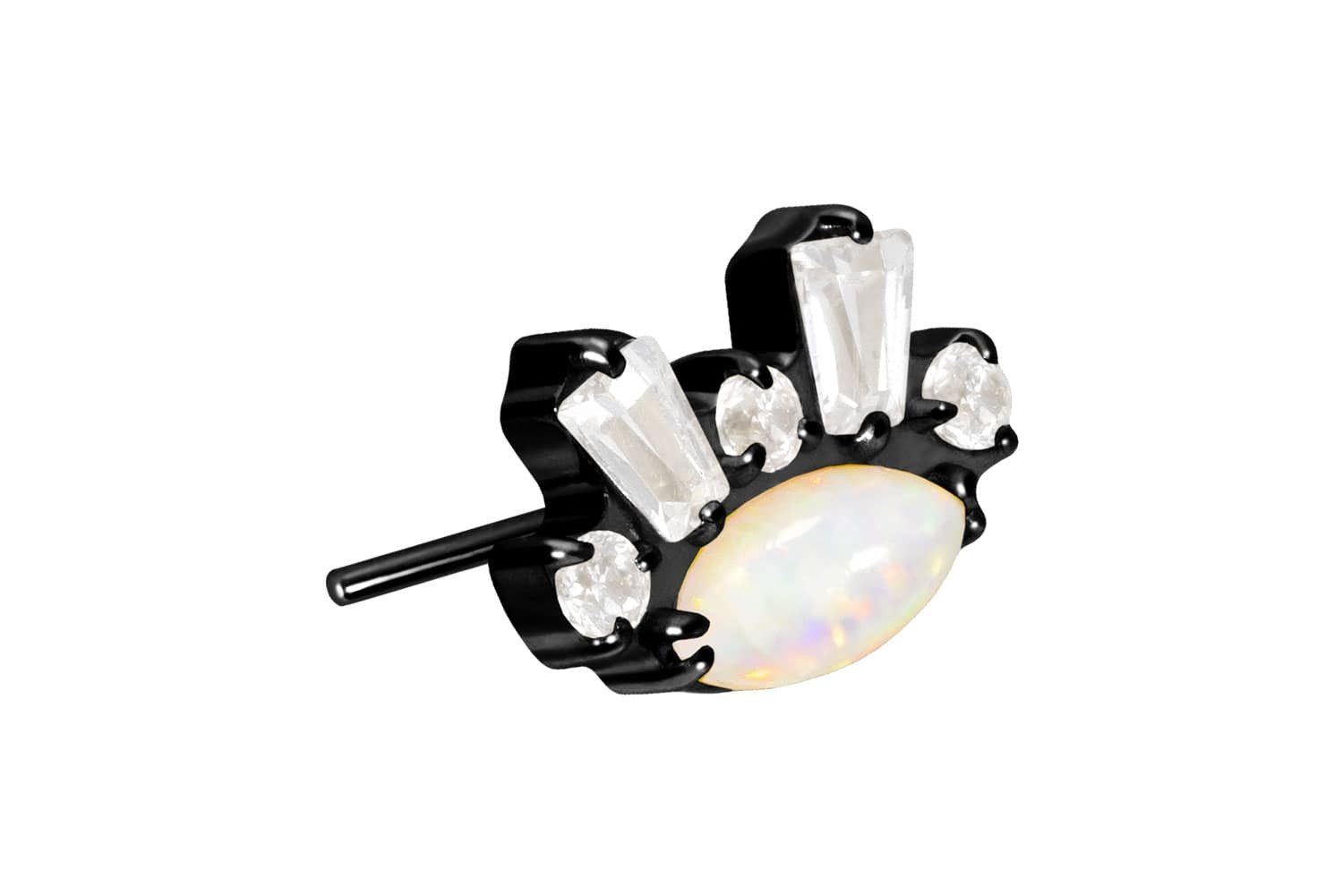 PIERCINGLINE Piercing-Set Titan Aufsatz mit Push günstig online kaufen