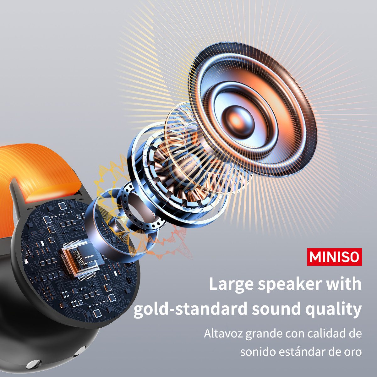 MINISO MINISO MS191 offener Kopfhörer, unterstützt 134 Sprachen. Bluetooth-Kopfhörer