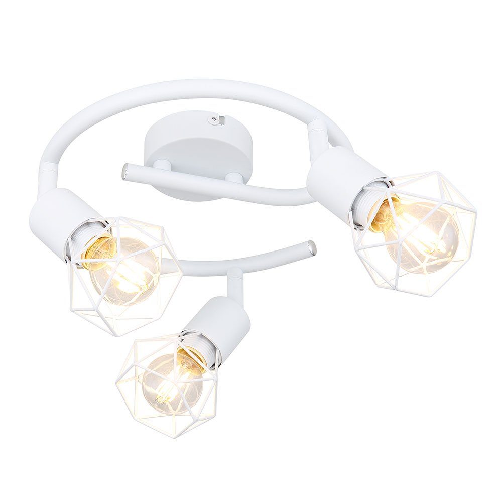 etc-shop Smarte LED-Leuchte, Smart Decken Lampe Alexa Leuchte Käfig dimmbar- Google Rondell Spot
