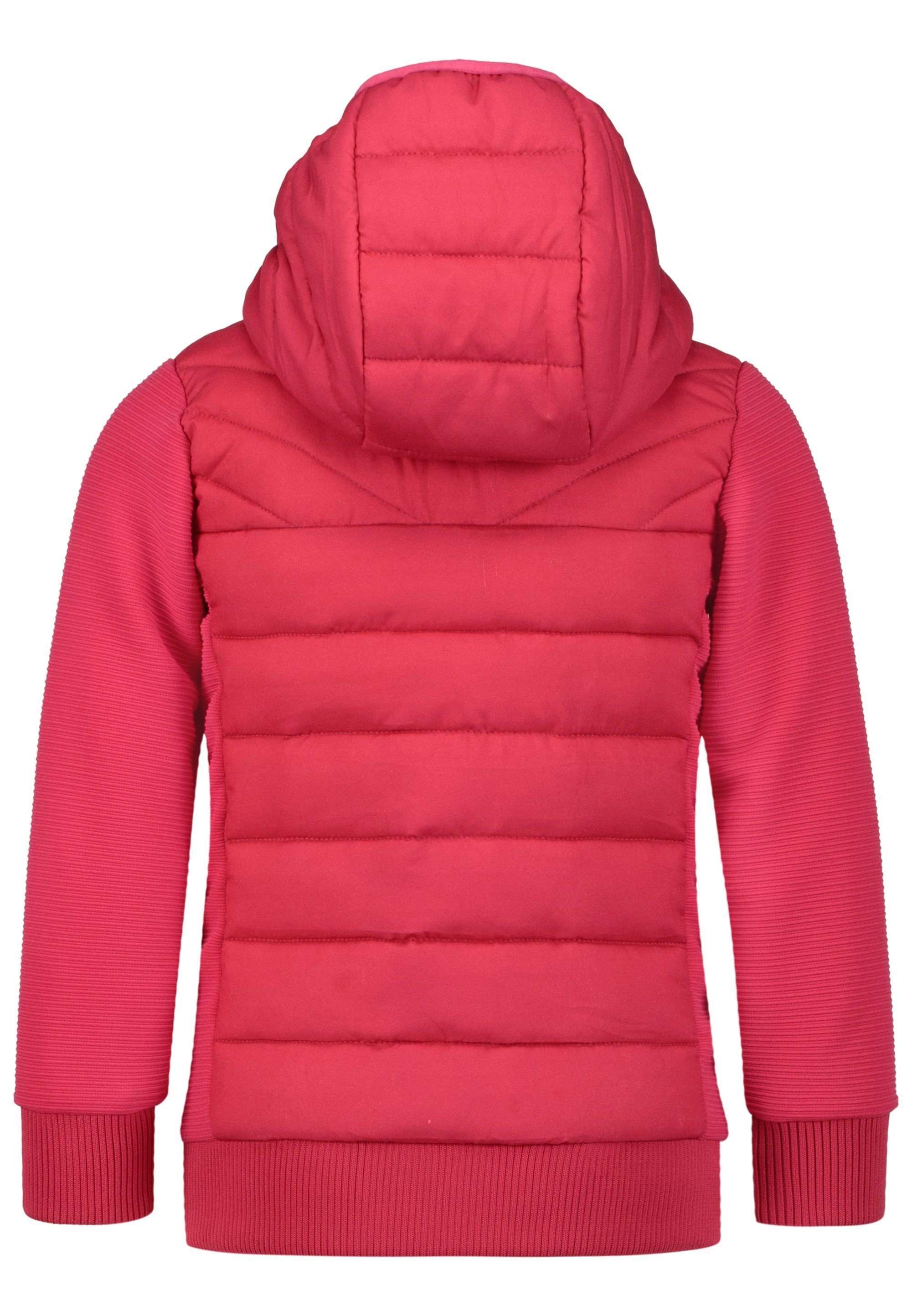 Outdoorjacke AND mit wattiert sind Kapuze SALT Riding Rückenteil warm und Wechselbadge, sowie PEPPER Vorder- School