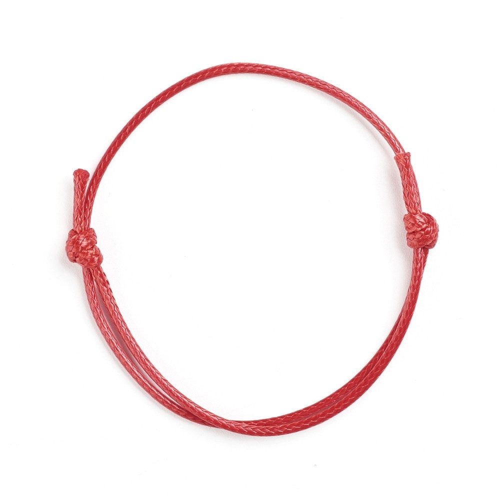 Aaron Bane Armband Set 3 Stück Kabbalah Rotes Armband Dünnes Glücksband aus Seil für Schutz (3-tlg)