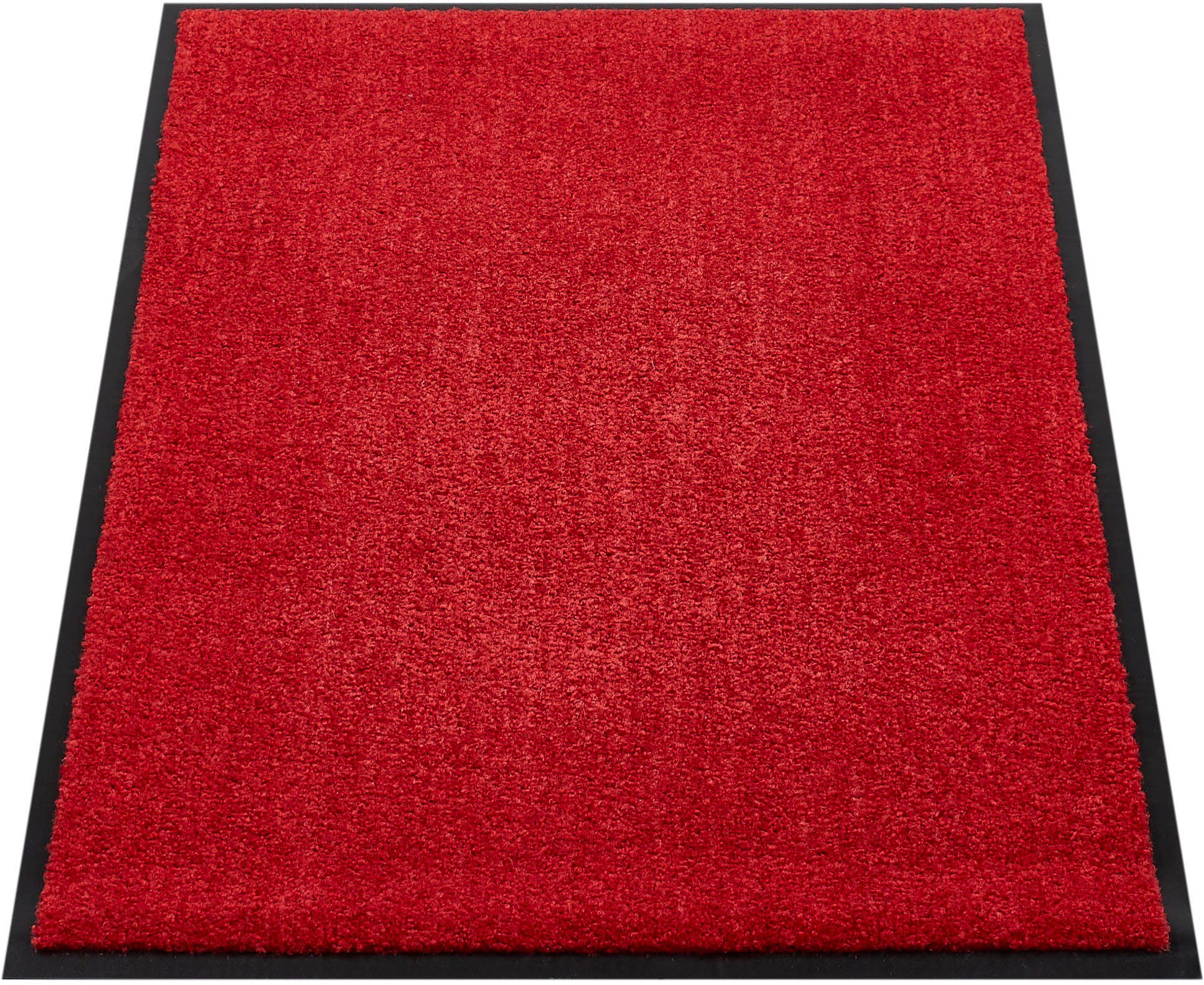 Herbst rot & Clean, Höhe: Schmutzfangmatte, Fußmatte rutschhemmend, Farben, rechteckig, Wash waschbar Uni mm, 7 &, Andiamo, Super