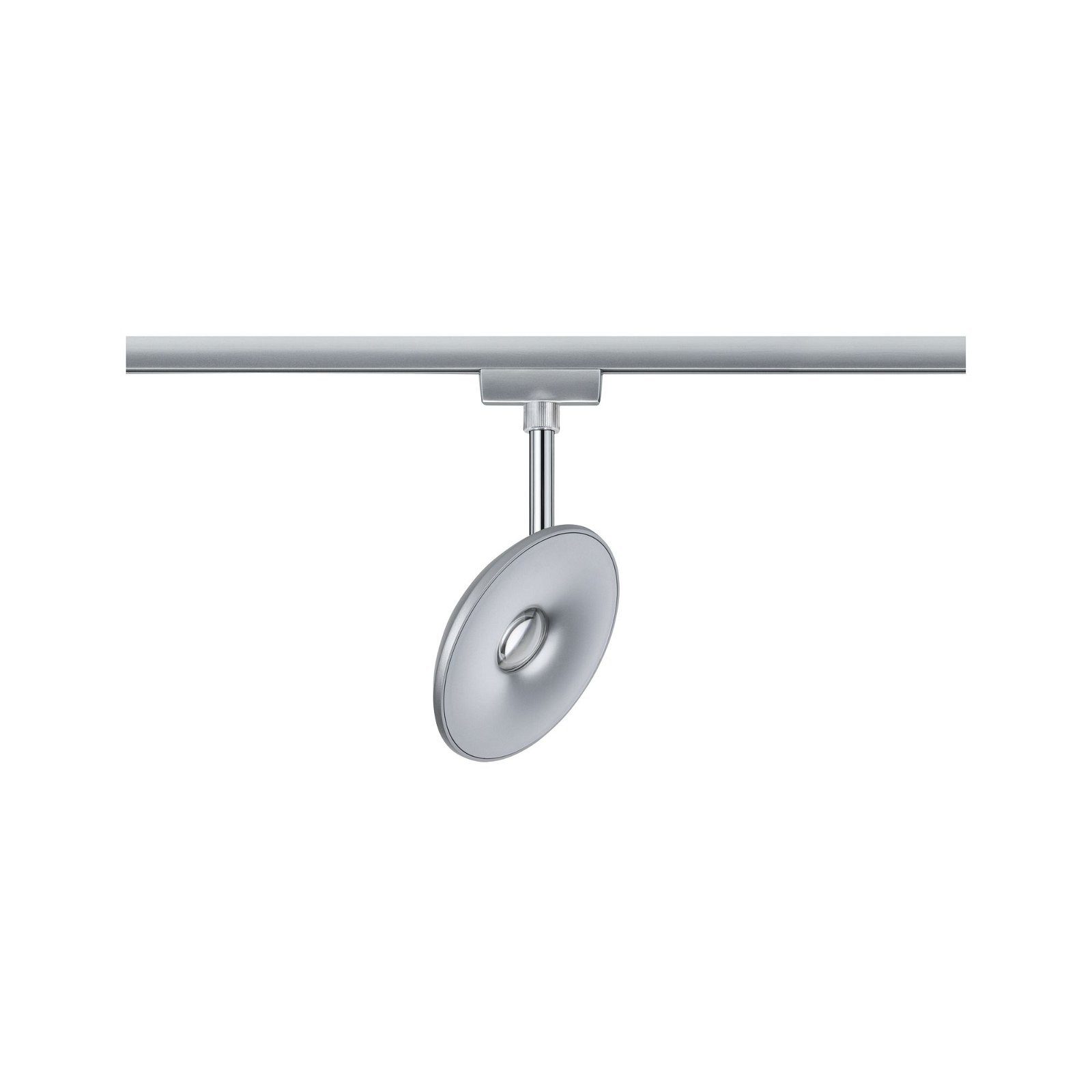Paulmann Schienensystem-Leuchten URail Schienenspot Sphere 493lm 7W 2700K 230V Chrom matt, Chrom, LED fest integriert, Warmweiß, Einzelspot, dimmbar