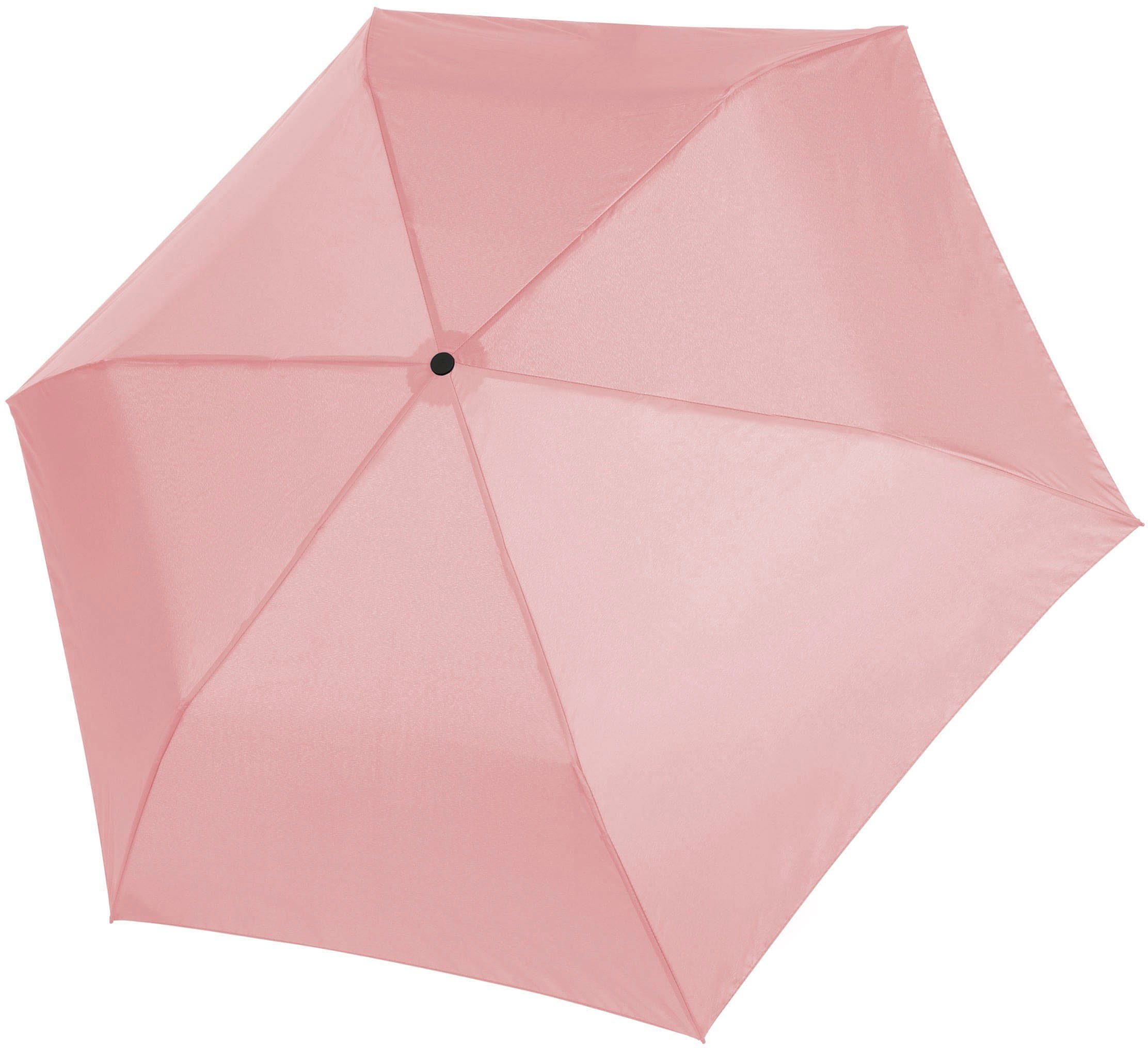doppler® Taschenregenschirm »zero,99 zero,99 von rose rose shadow, uni, shadow« uni, Regenschirm doppler Ultraleichter