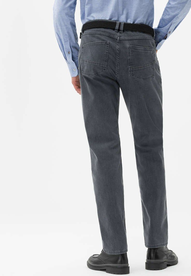 BRAX grau LUKE by EUREX Style 5-Pocket-Jeans