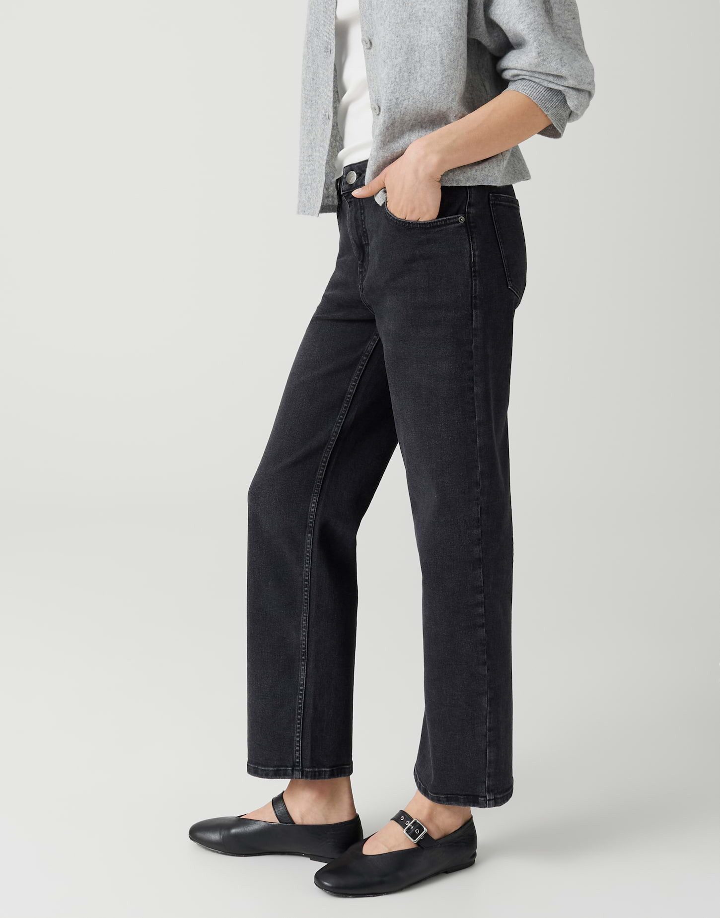 OPUS 5-Pocket-Jeans Minah honesty aus robustem Denim Gerade Silhouette mit weichem Griff und 5-Pocket-Details – Bild 5 von 5