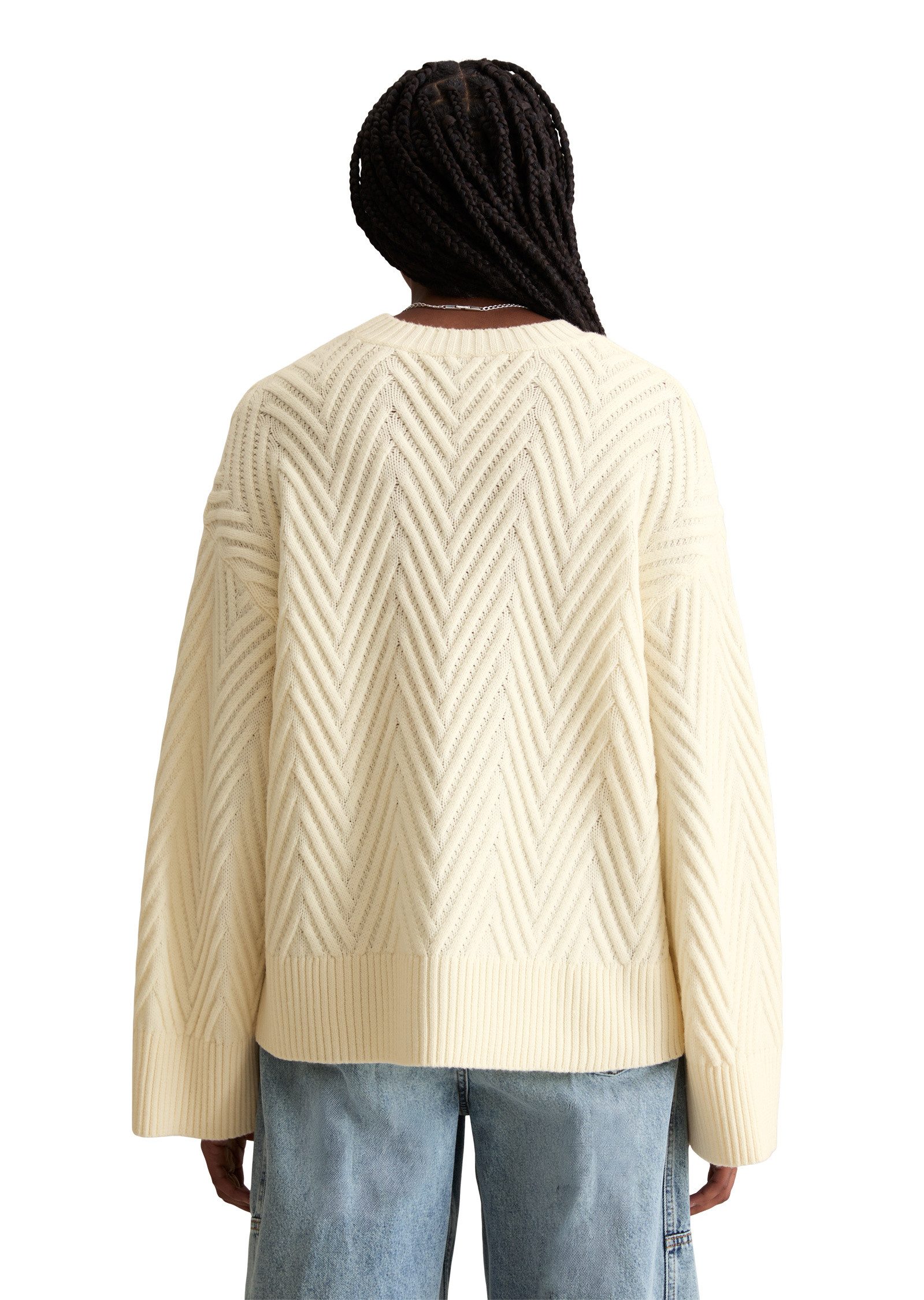 Marc O'Polo DENIM Strickpullover aus weichem Schurwolle-Mix