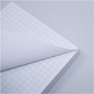 KOENIGEBHARDT Notizzettel kariert, 98x113 mm, weiß, 170 Blatt
