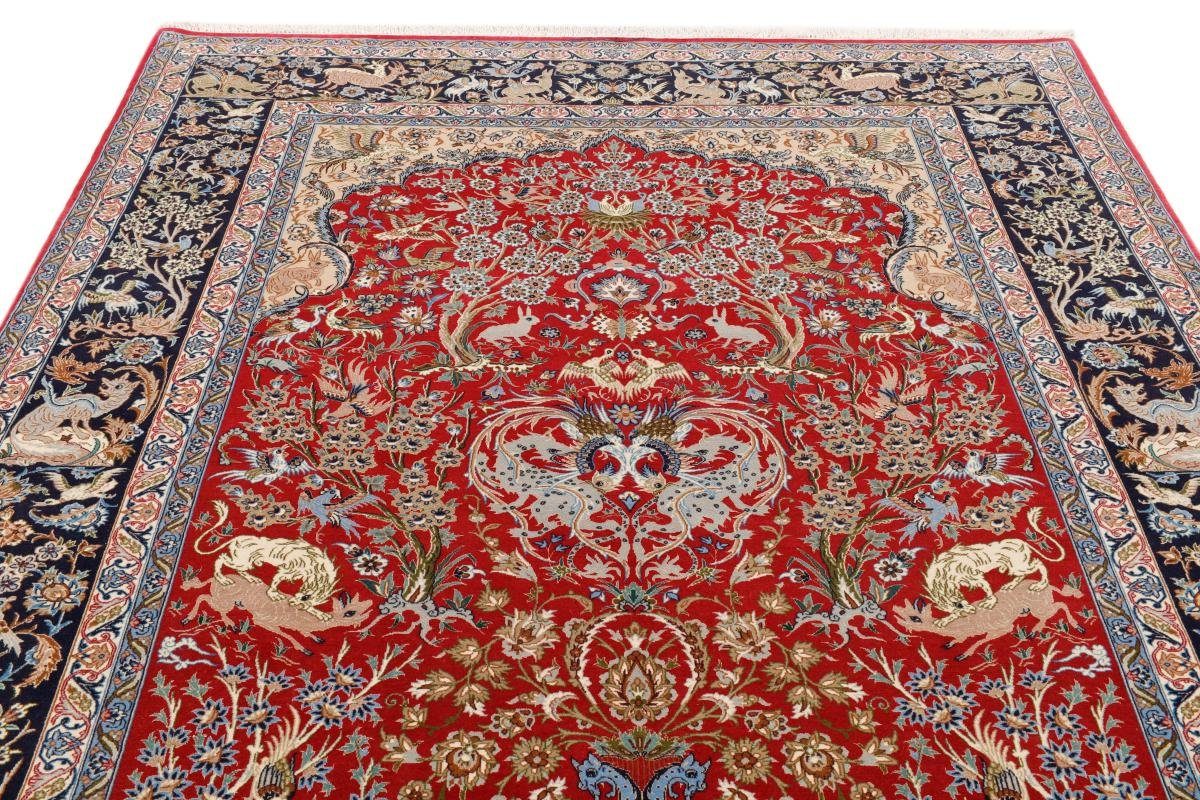 Orientteppich Isfahan Seidenkette Orientteppich, Nain Handgeknüpfter mm 161x244 6 Trading, Höhe: rechteckig