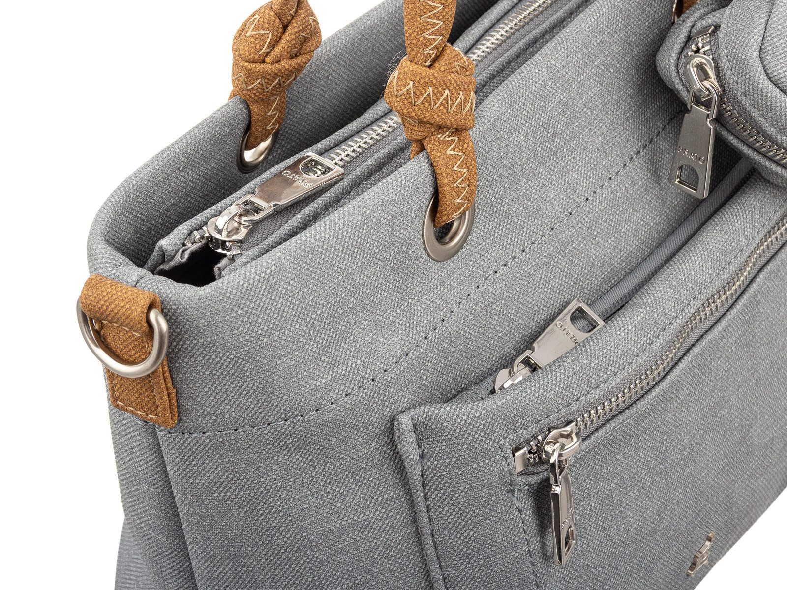 Prato Umhängetasche S049-SC Umhängetasche Shopper vielseitig einsetzbar (Stück, 1-tlg., 1), farbliche Akzente