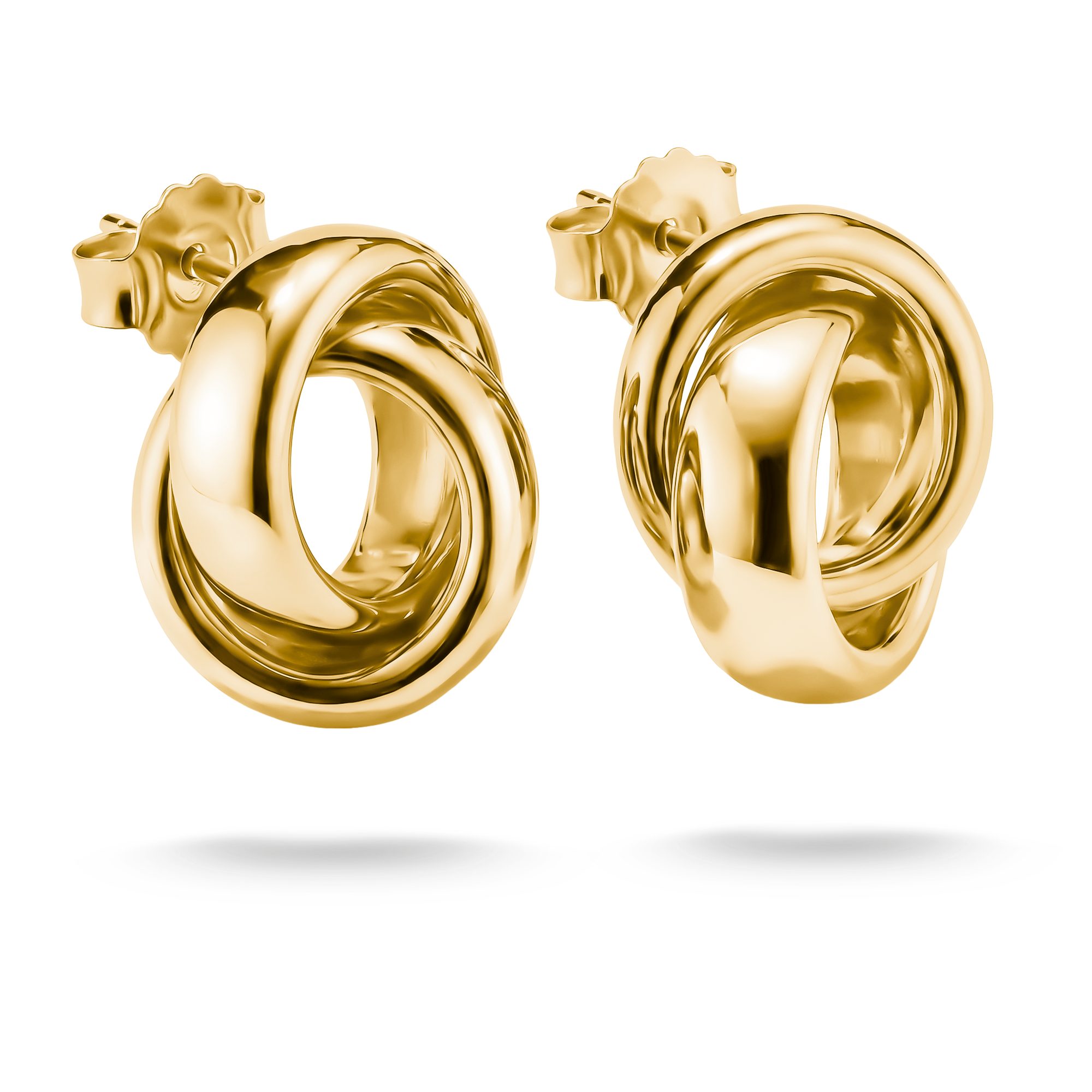 THOMAS SABO Paar Ohrstecker Knotenohrringe gelbgoldfarben