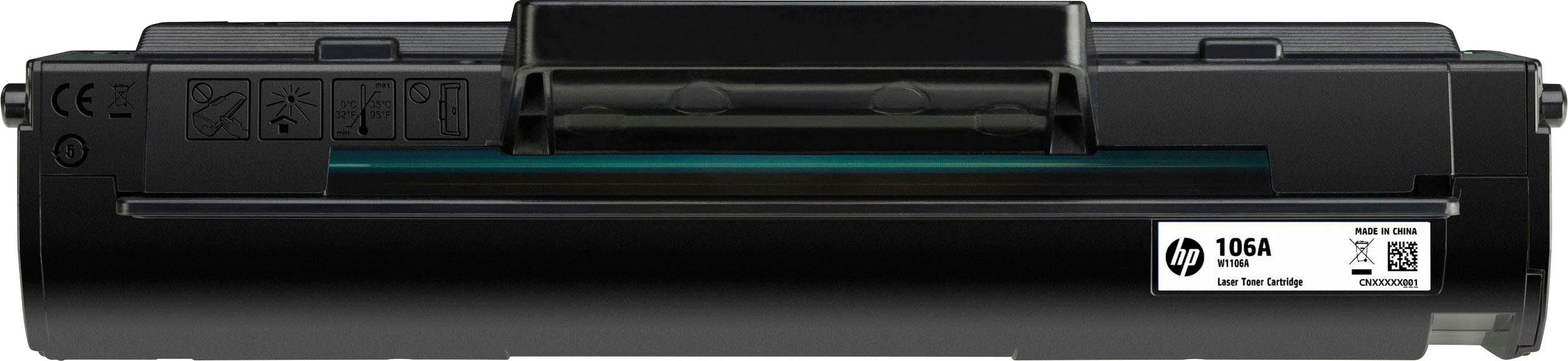 HP Tonerkartusche HP original Toner 106A black/schwarz W1106A, (Packung, 1-St), original Laser Jet Toner Kartusche 106 schwarz