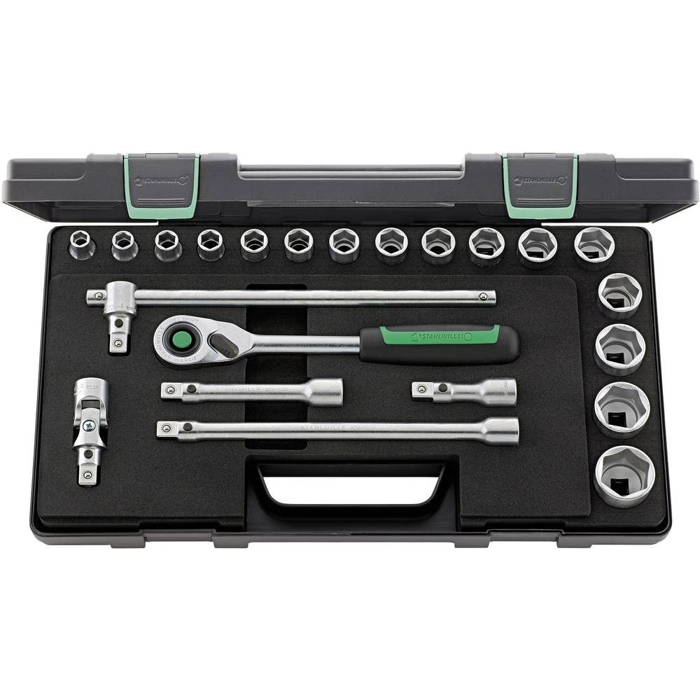 Stahlwille Bit- und Торцевой ключset Торцевой ключ-Garnitur 1/2″ 22tlg