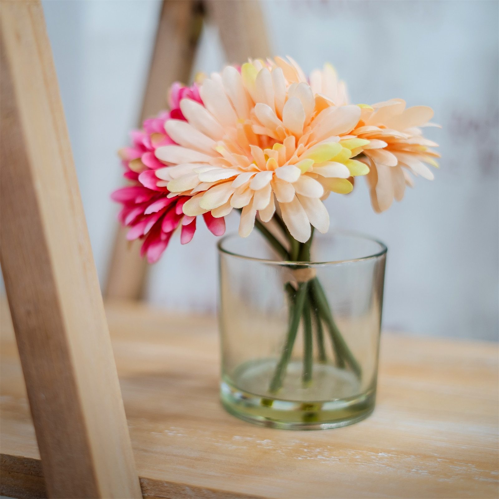 Kunstblume Margeritenstrauß in Vase Kunstblume Flora, HTI-Living, Höhe 15 c günstig online kaufen