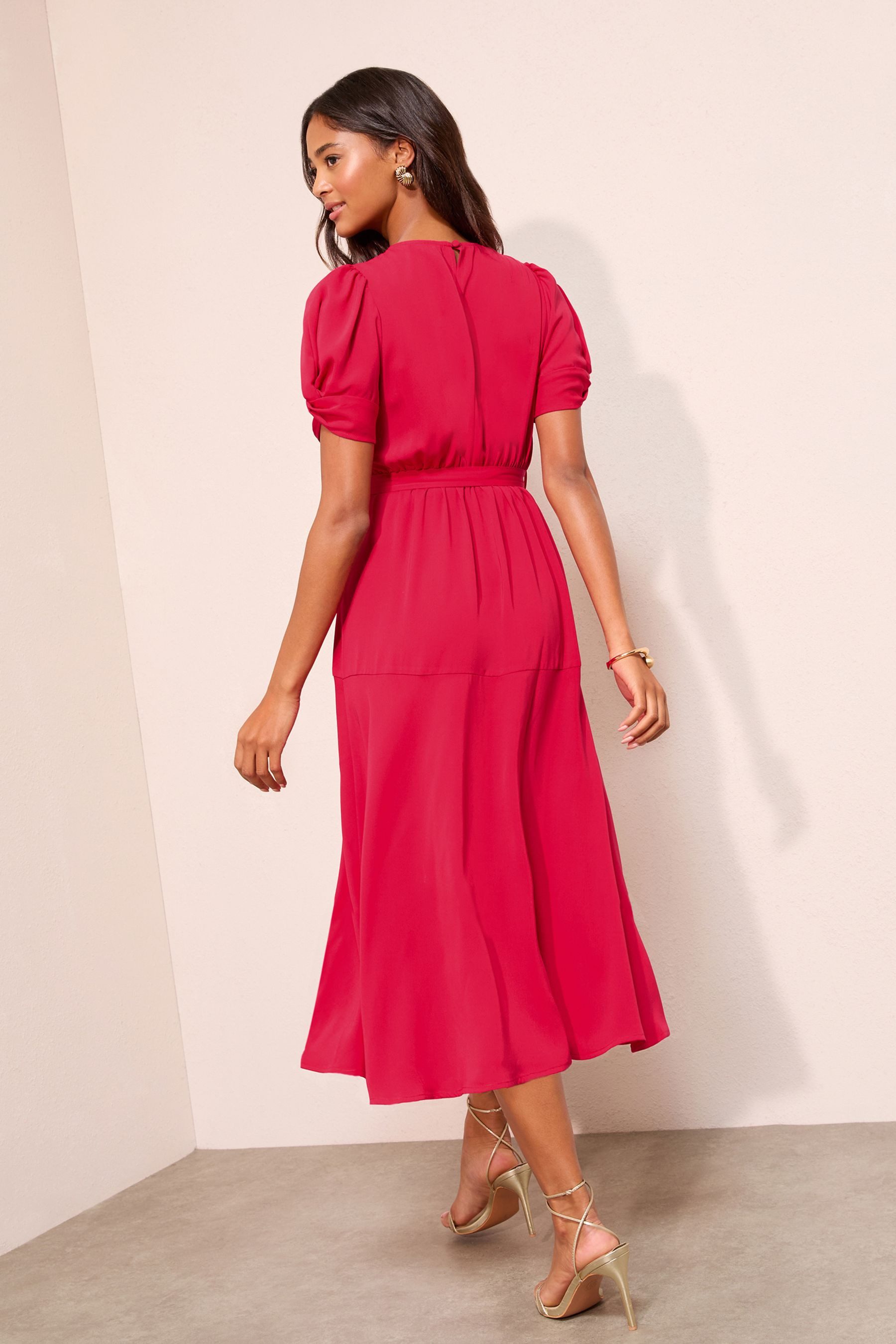 Friends Like These Midikleid Friends Like These Kurzarm-Midikleid, Regular günstig online kaufen