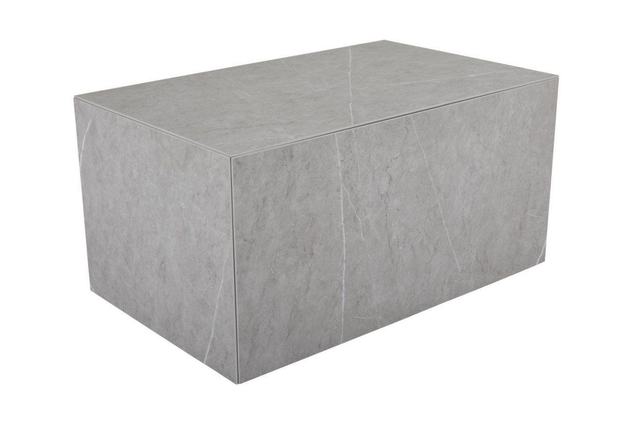 Couchtisch Zten aus Aluminium, 80x50 cm