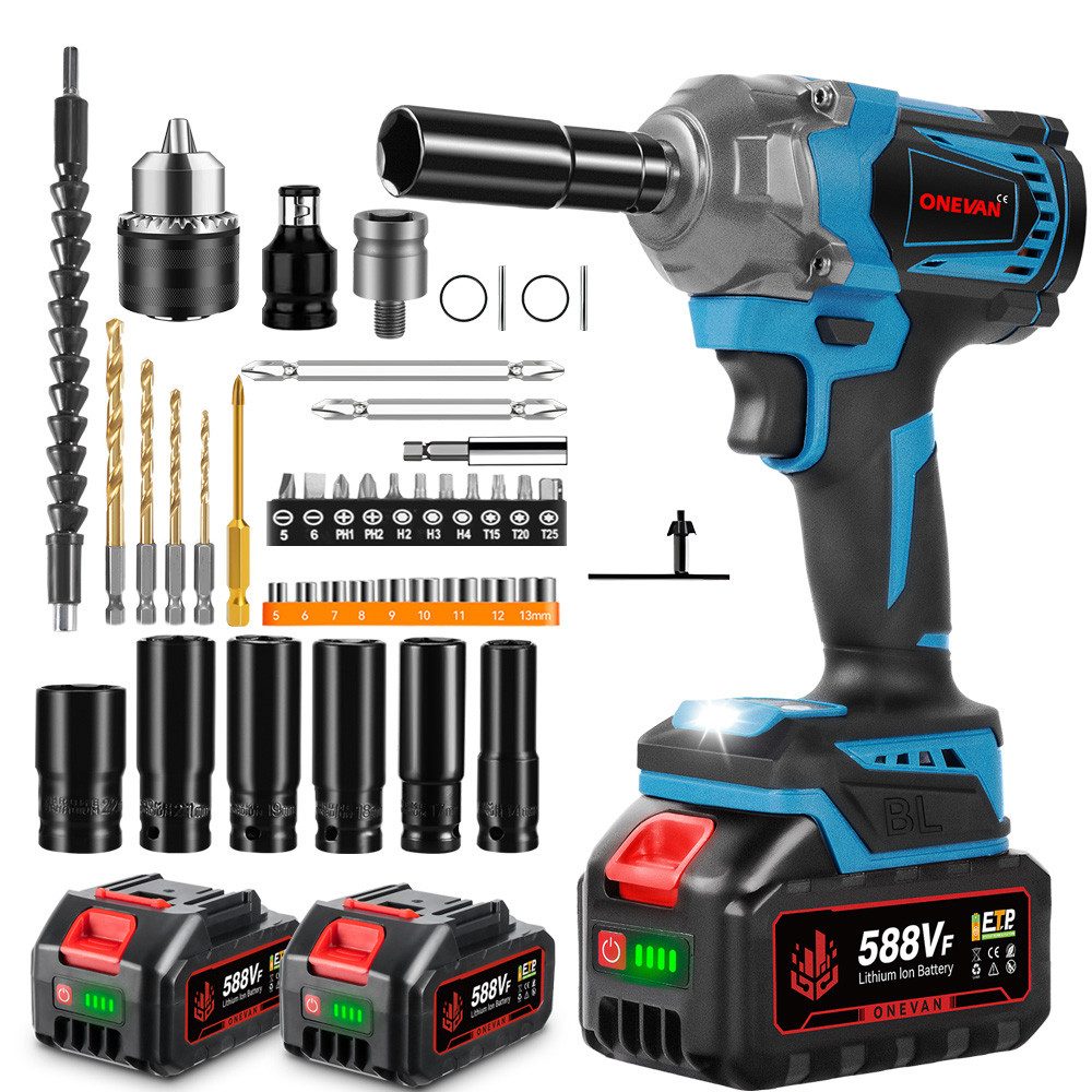 ONEVAN Akku-Schlagschrauber 3-in-1 Professional 950Nm Bürstenloser Schlagsc günstig online kaufen