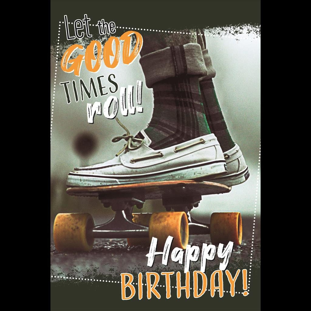 Grußkarten Geburtstag - Glückwunschkarte im Format 11,5 x 17 cm mit Umschlag