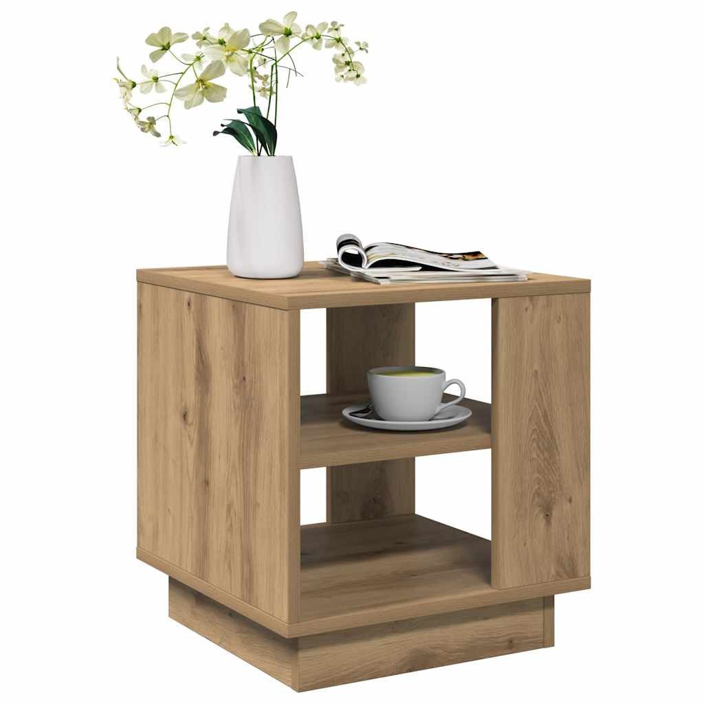 vidaXL Couchtisch Couchtisch Artisan-Eiche 40x40x43 cm Holzwerkstoff (1-St)