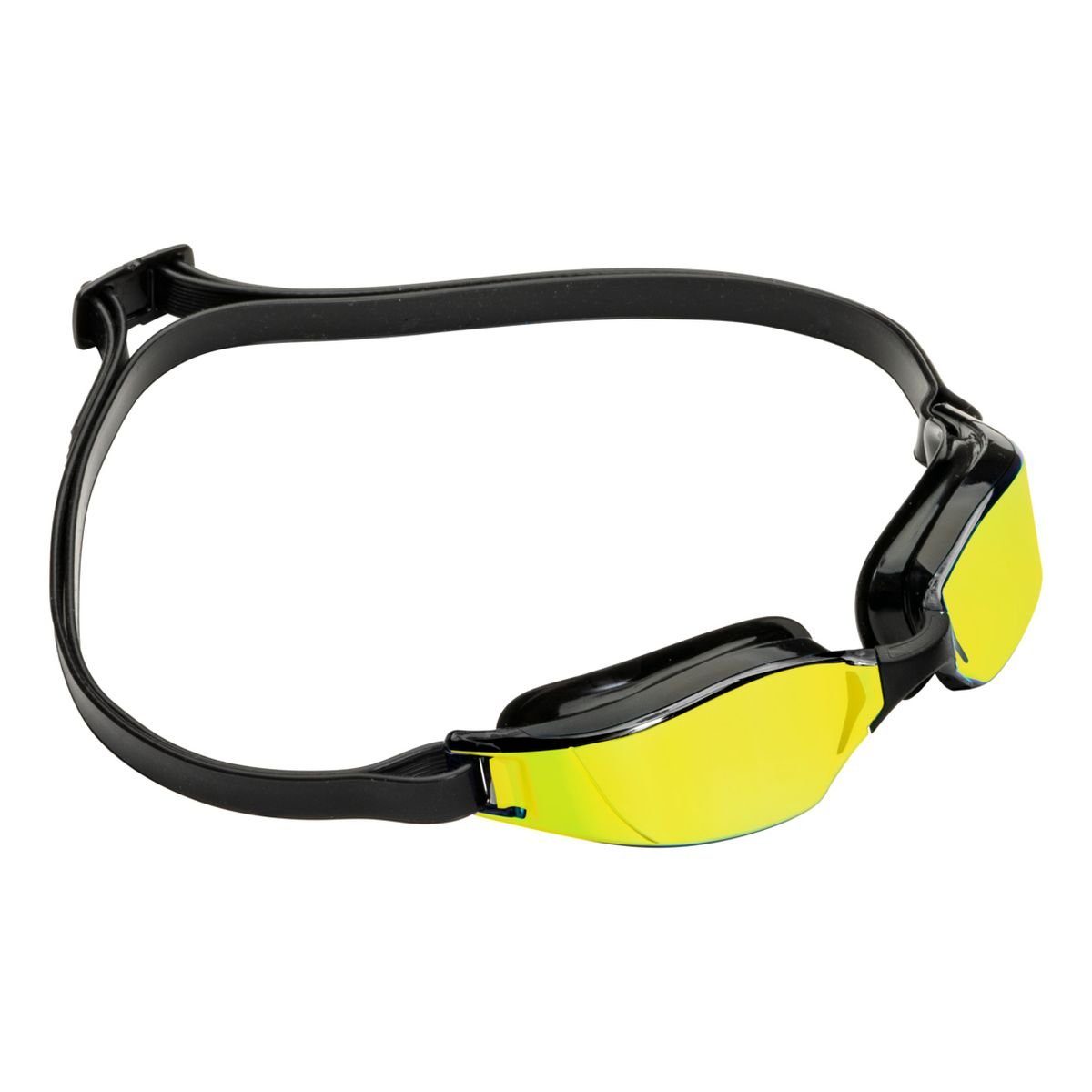 Schwimmbrille Titanium Aquasphere Mirror XCeed schwarz/gelb