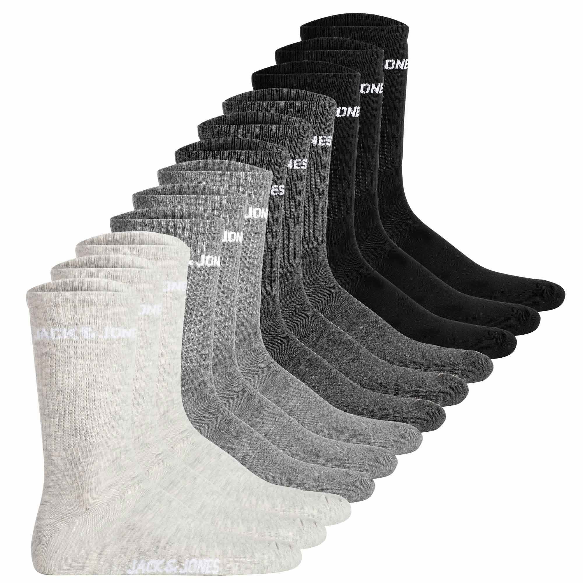 Sportsocken Herren Socken 12er Pack Baumwolle JACLOGO 12 PACK