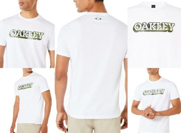 Oakley T-Shirt OAKLEY Camou Retro Oldschool Ski Cotton Golf Tee Logo Graphic Tennis T