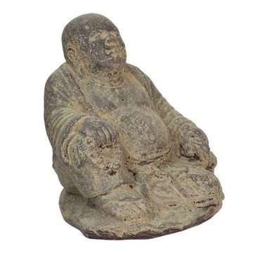 Oriental Galerie Dekofigur Buddha Sitzend Gartenfigur aus Lavastein 20 cm (1 St)