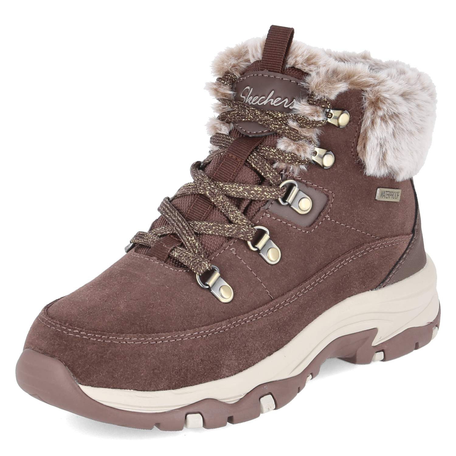 Skechers Skechers 167882 CHOC Damen Leder und Synthetik braun Winterstiefel günstig online kaufen