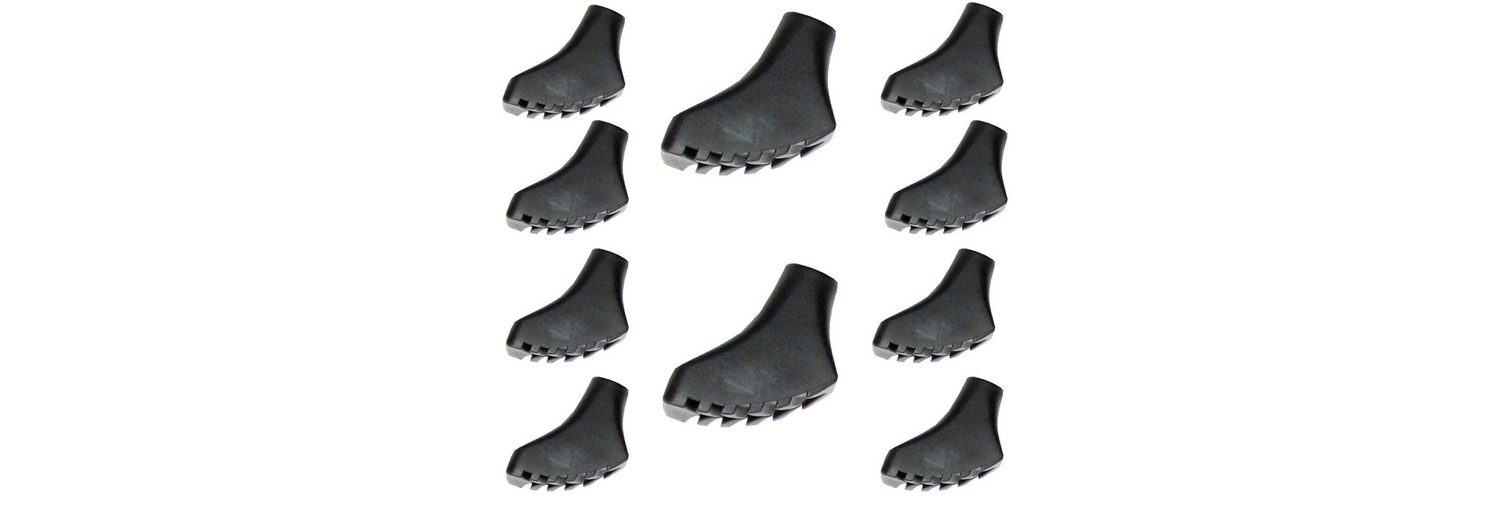 10 Stück Nordic Walking Pads - Gummipuffer Für Asphalt 11mm Innendurchmesser