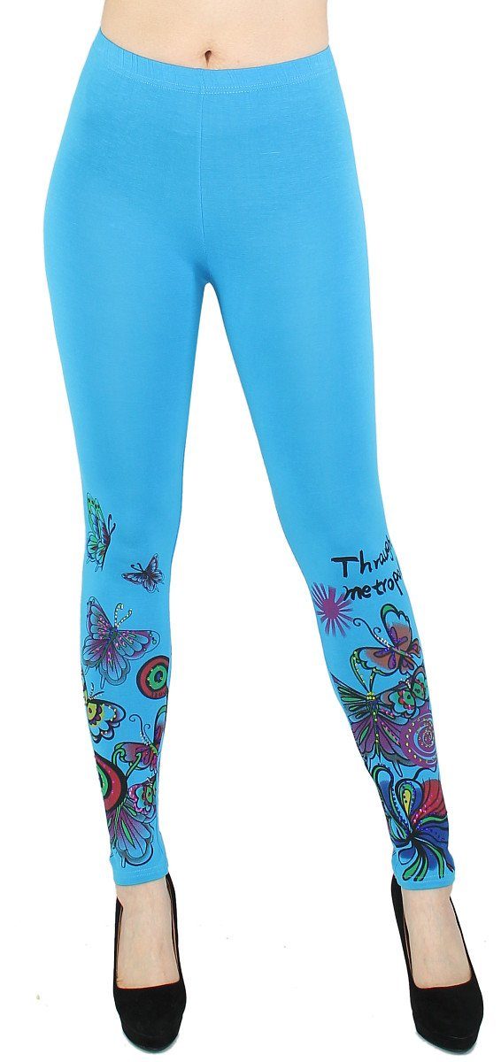 dy_mode Leggings Bunt geblümte Damen Leggings günstig online kaufen