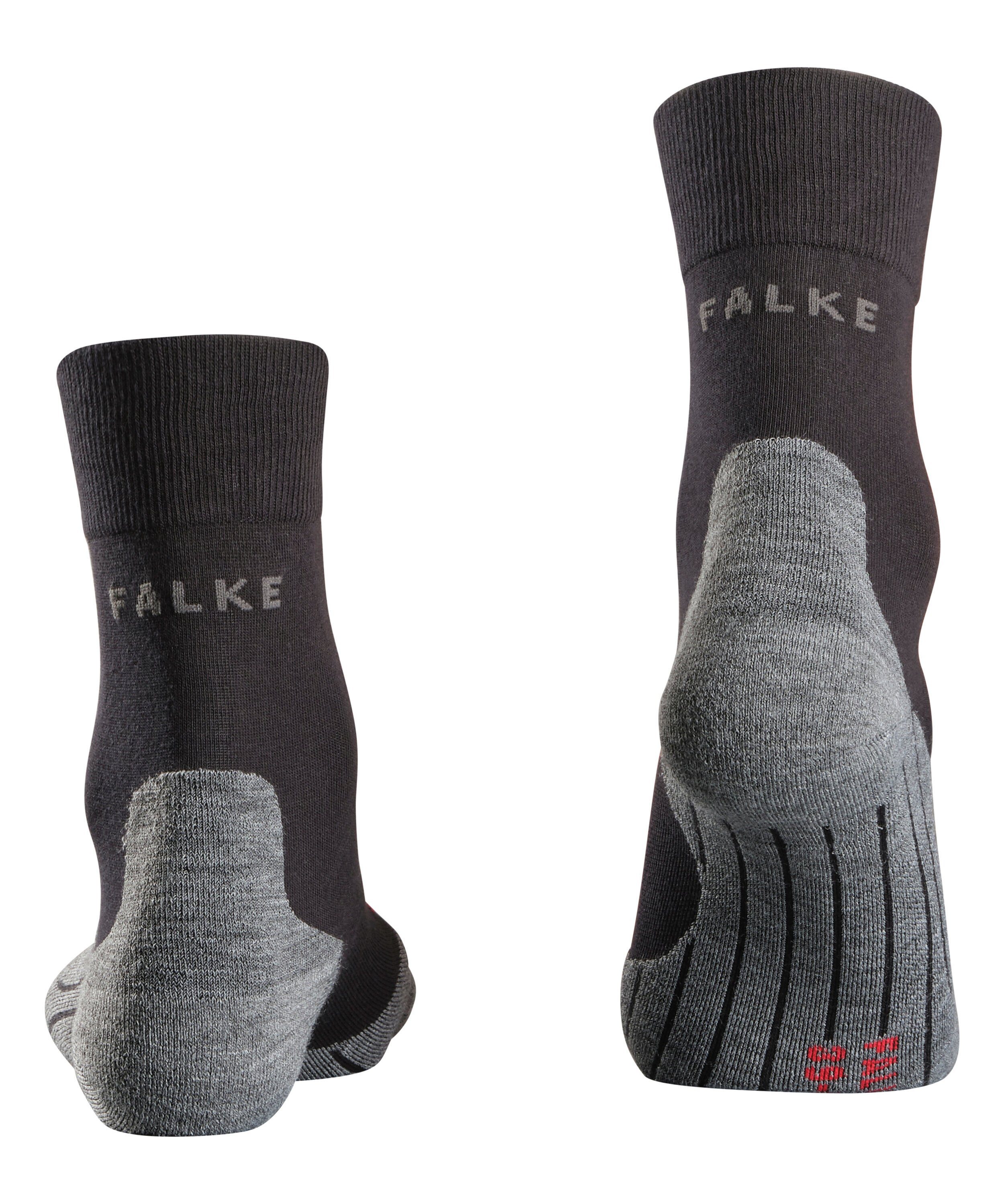 (1-Paar) Laufsocke mit mittlerer leichte black-mix FALKE Polsterung Laufsocken Endurance RU4 (3010)