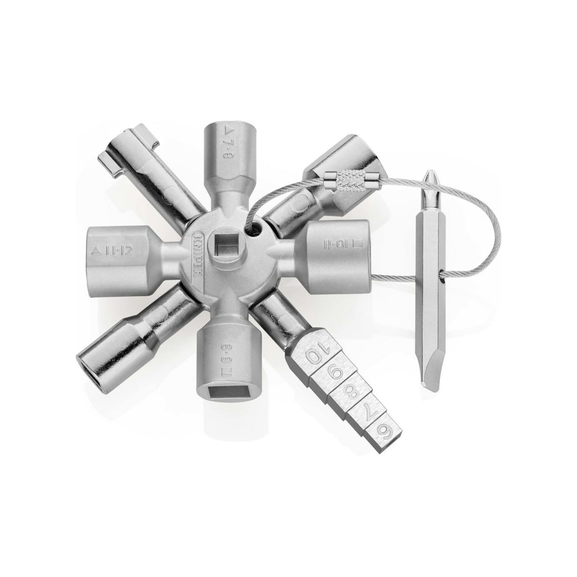 Knipex Schaltschrankschlüssel KNIPEX 00 11 01 TwinKey® Schaltschrankschlüssel der Standard