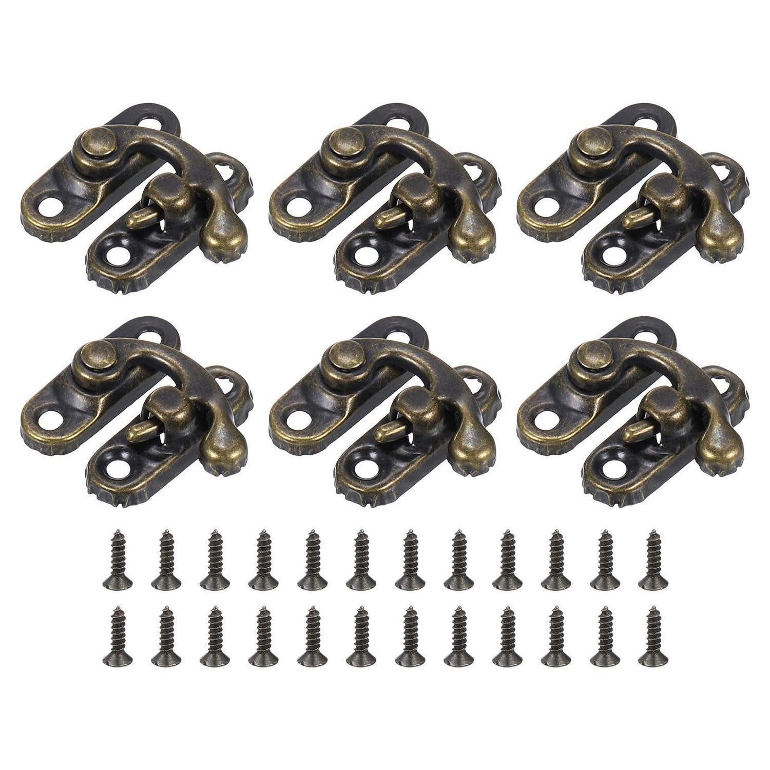 LuxusKollektion Vorhängeschloss Spannverschluss Retro 23x26mm Bronze 6Stk