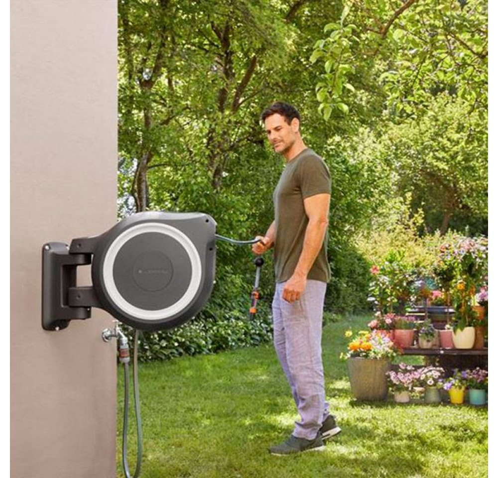 Thumbnail - GARDENA Schlauchaufroller Gardena Wand-Schlauchbox 35 RollUp XL 35 m Schlauchtrommel