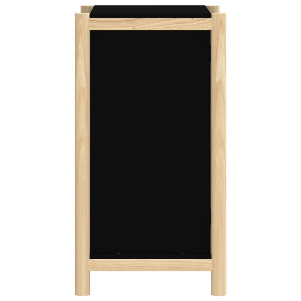 vidaXL Sideboard Sideboard Schwarz 62x38x70 cm Holzwerkstoff (1 St)