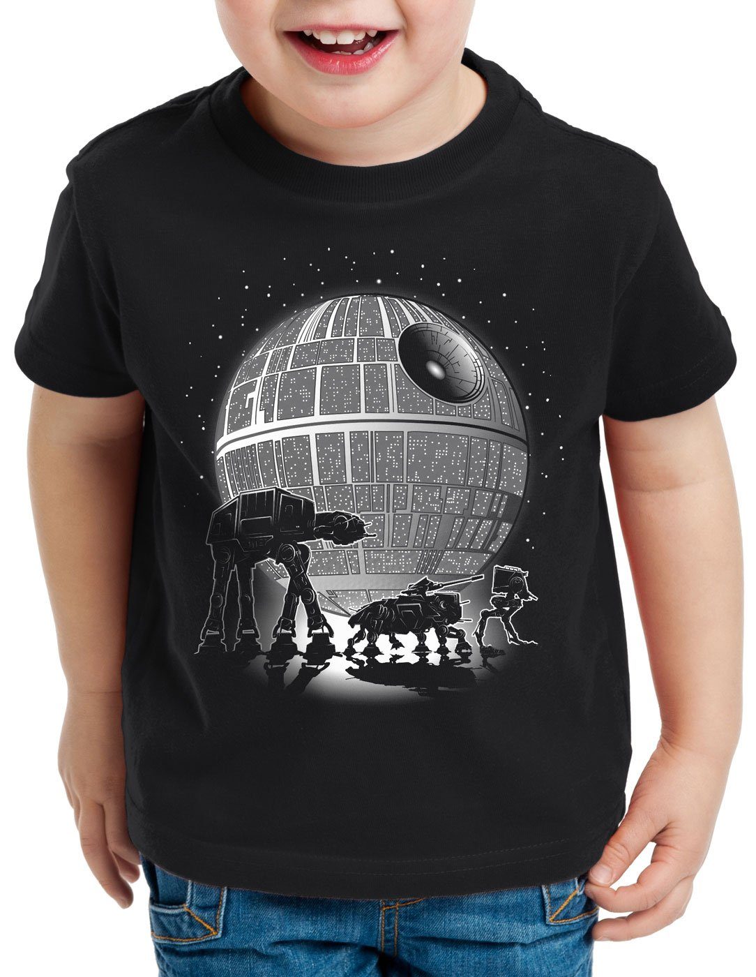 style3 Print-Shirt Kinder T-Shirt Vollmond Walker T-Shirt für at-at imperium at-st