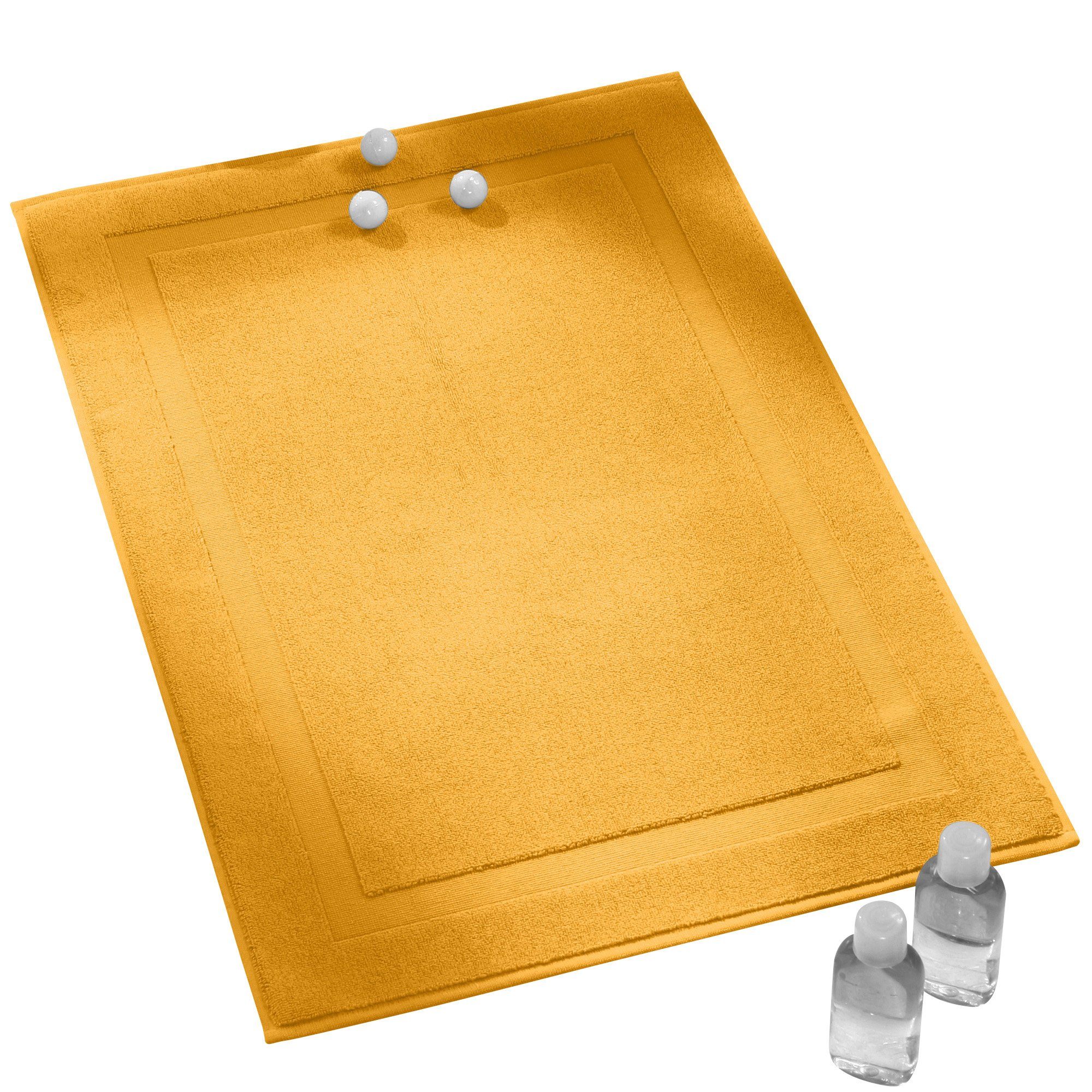 Erwin Müller Duschmatte Duschvorlage "Karlsruhe", Höhe 4 mm, Walk-Frottier Uni