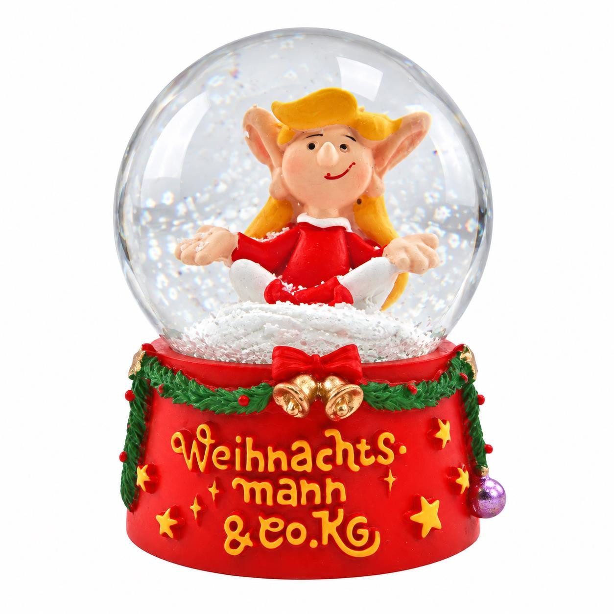 Wurm Schneekugel Weihnachtsmann & Co. KG Schneekugel, Schüttelkugel, Glaskugel (1 St), cm.