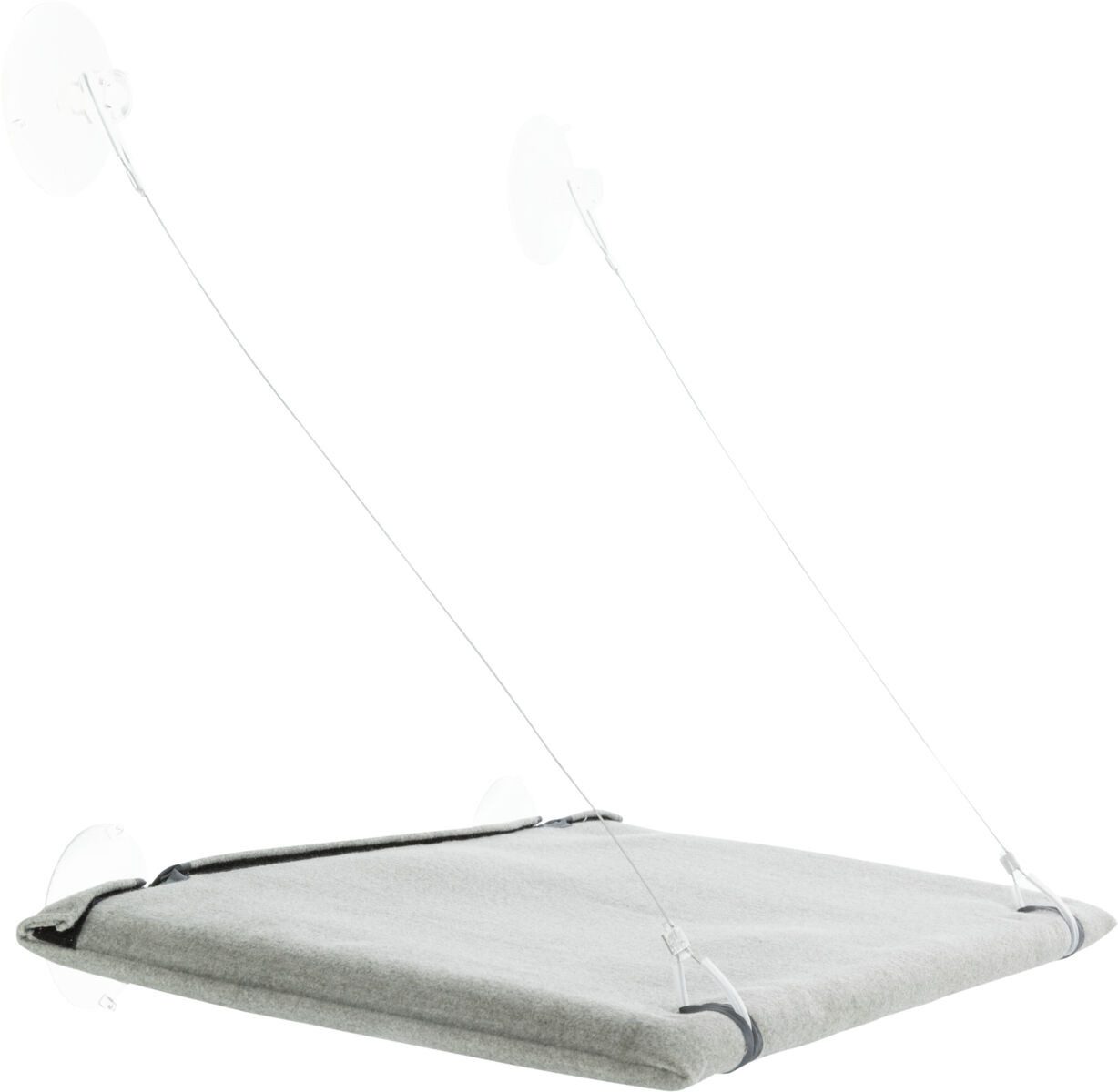 TRIXIE Katzenliege Fenster-Liegeplatz - grau - 50 × 30 cm