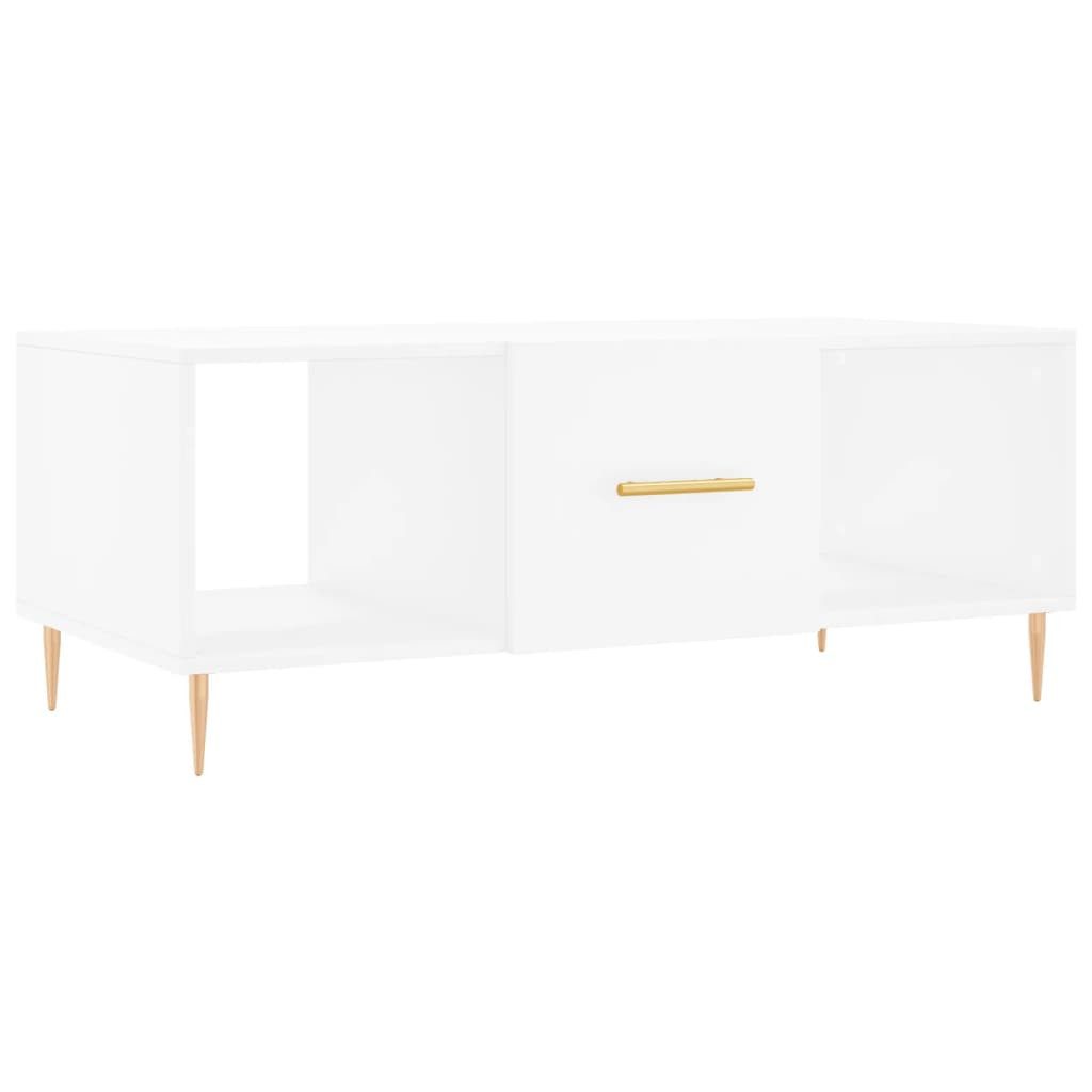Couchtisch Couchtisch Weiß 102x50x40 cm Holzwerkstoff