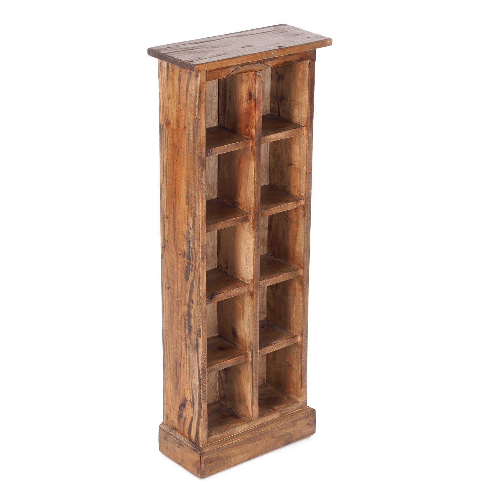 DESIGN DELIGHTS Regal CD & Bücherregal "NATURE", 94x36 cm, braun, Holzregal