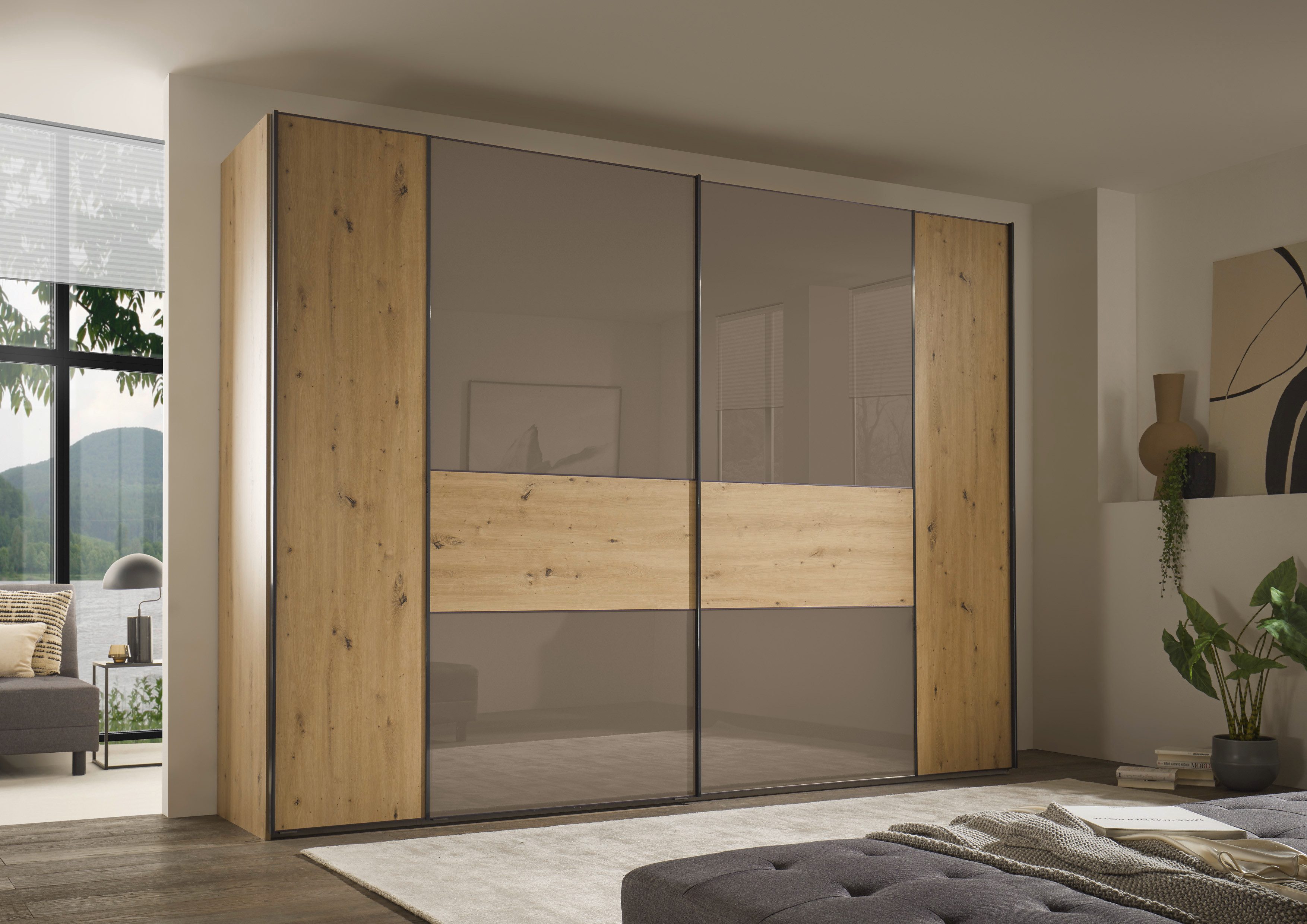 STAUD Schwebetürenschrank Sonett 321G, Made in Germany mit vier verschiedenen Ausstattungsvarianten