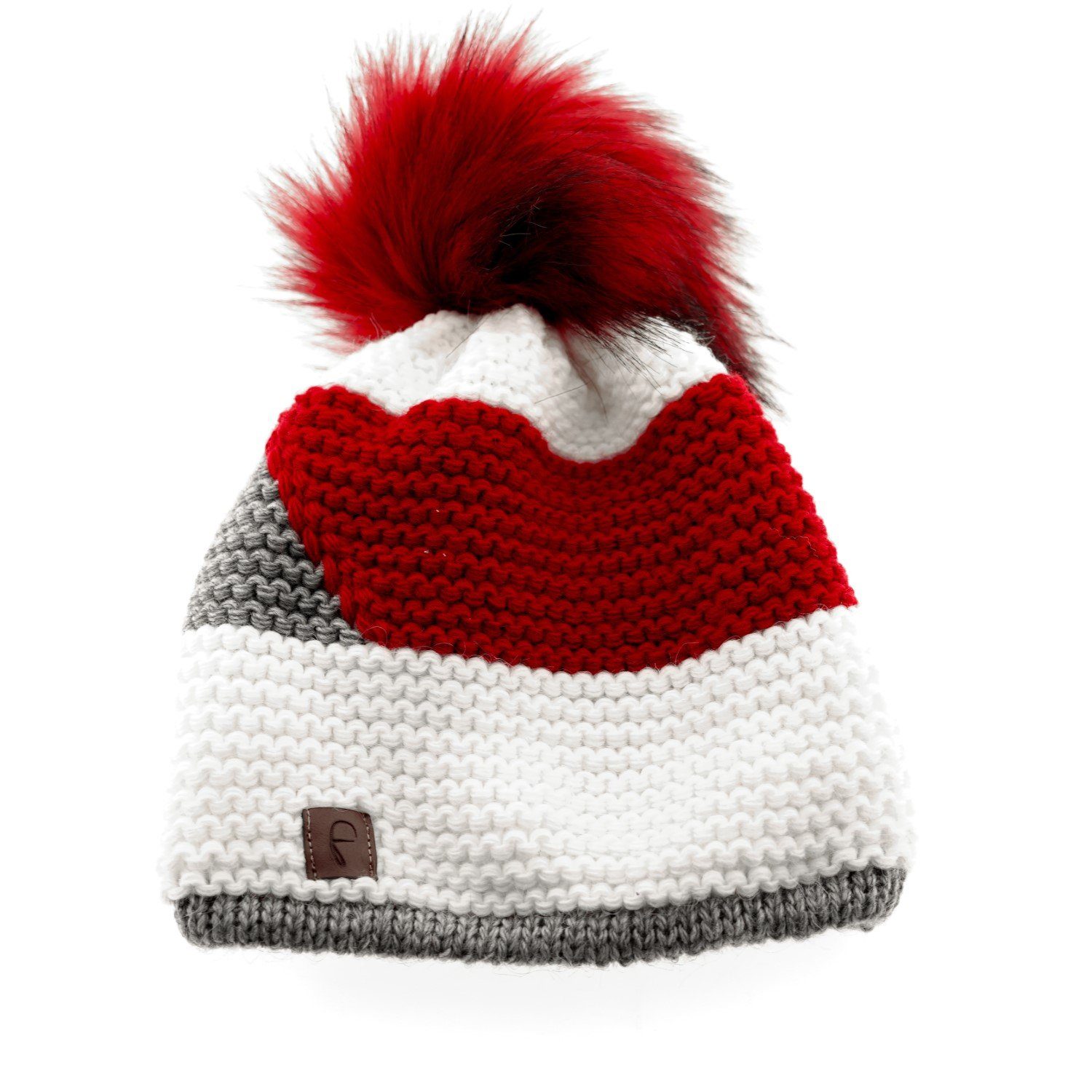 Faera Bommelmütze Mütze zum Warmhalten Herbst Winter-Bommelmütze Strickmütze mit Futter